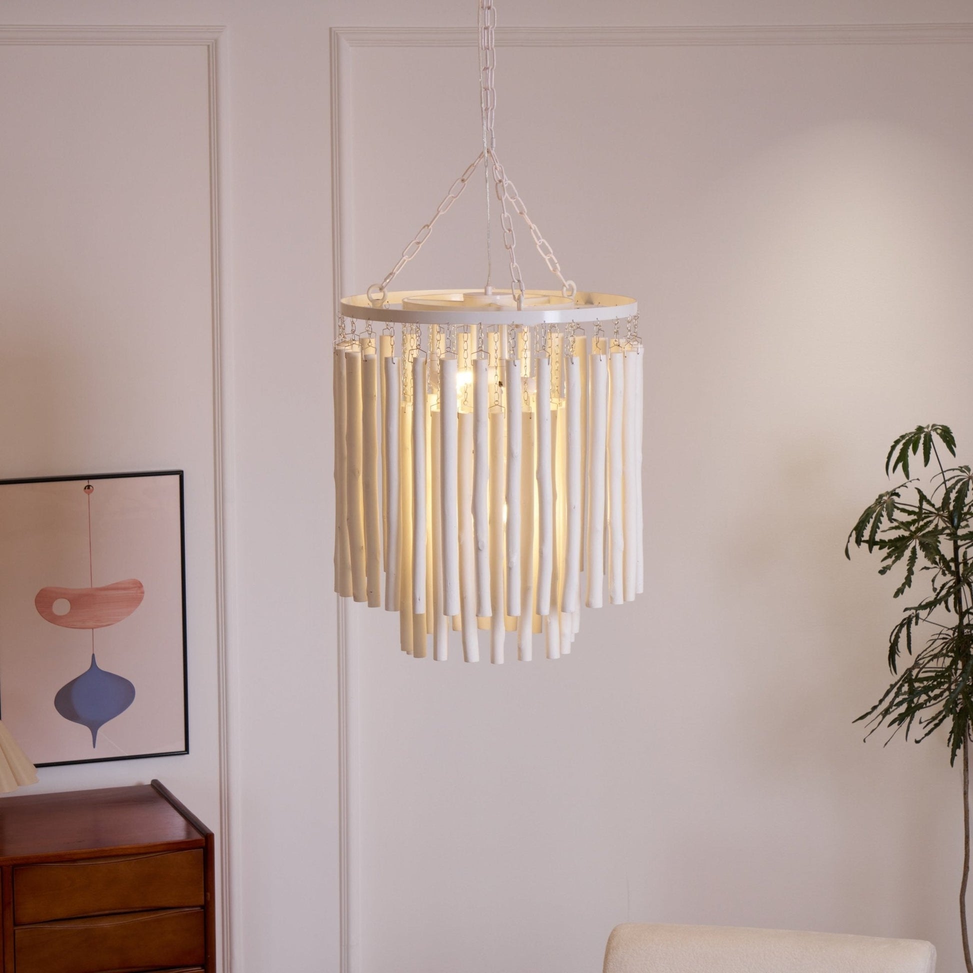 Xantir Postmodern Luxury Wood Chandelier-Neutral Decor