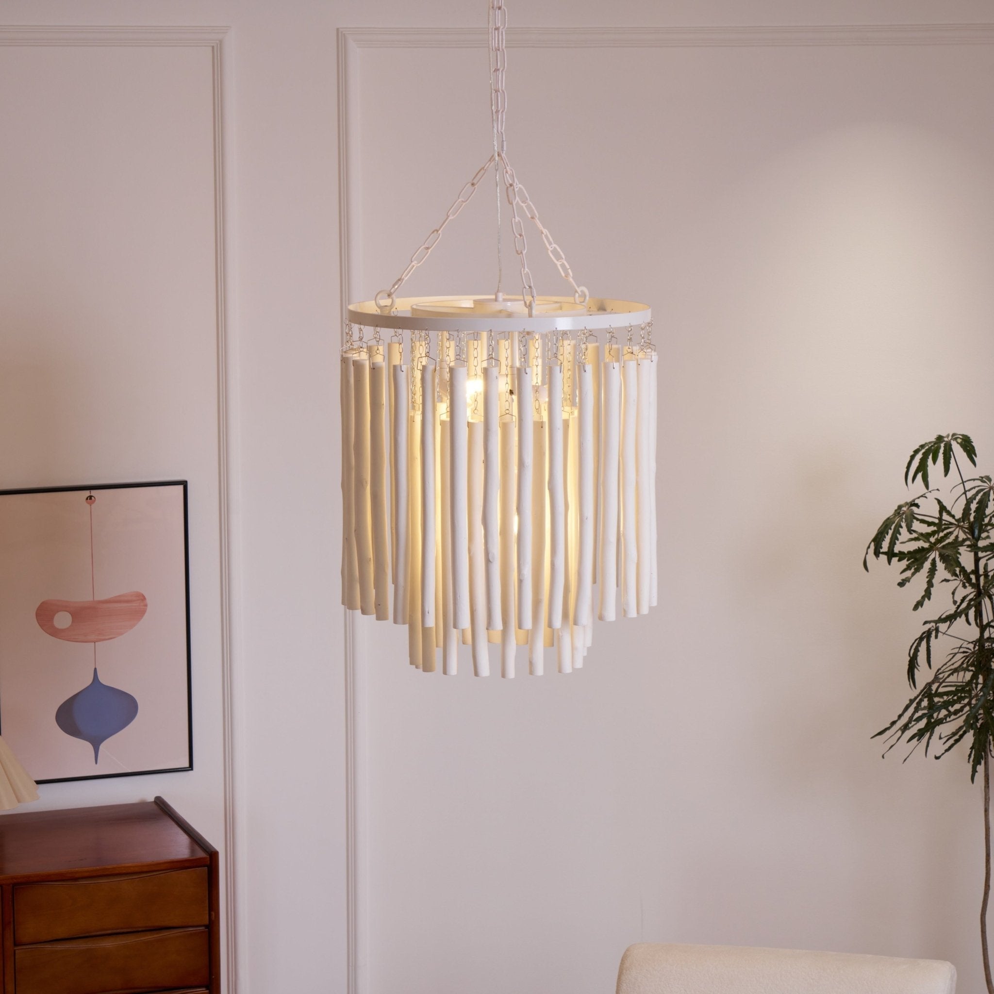Xantir Postmodern Luxury Wood Chandelier-Neutral Decor