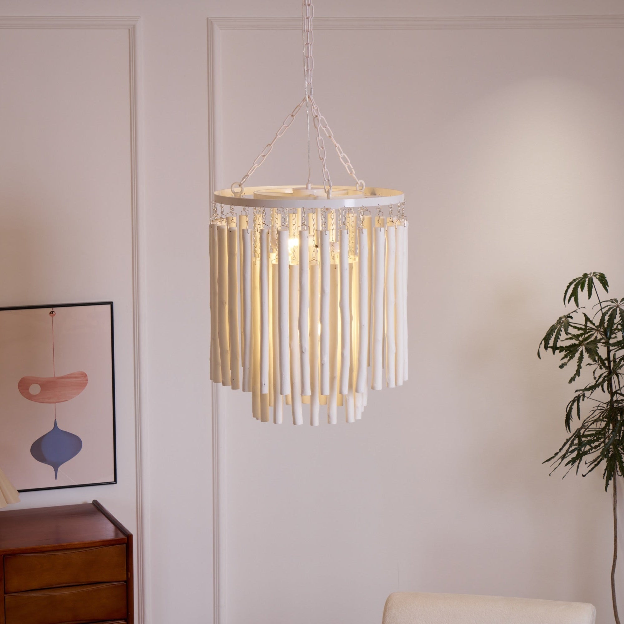 Xantir Postmodern Luxury Wood Chandelier-Neutral Decor