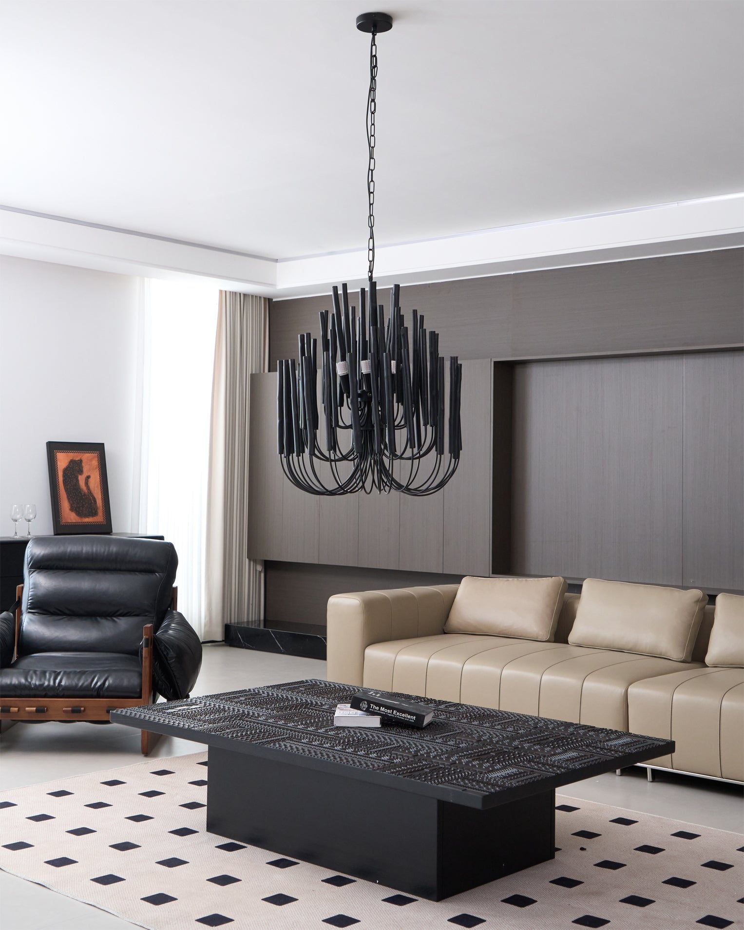 Xantir Postmodern Luxury Wood Chandelier-Neutral Decor