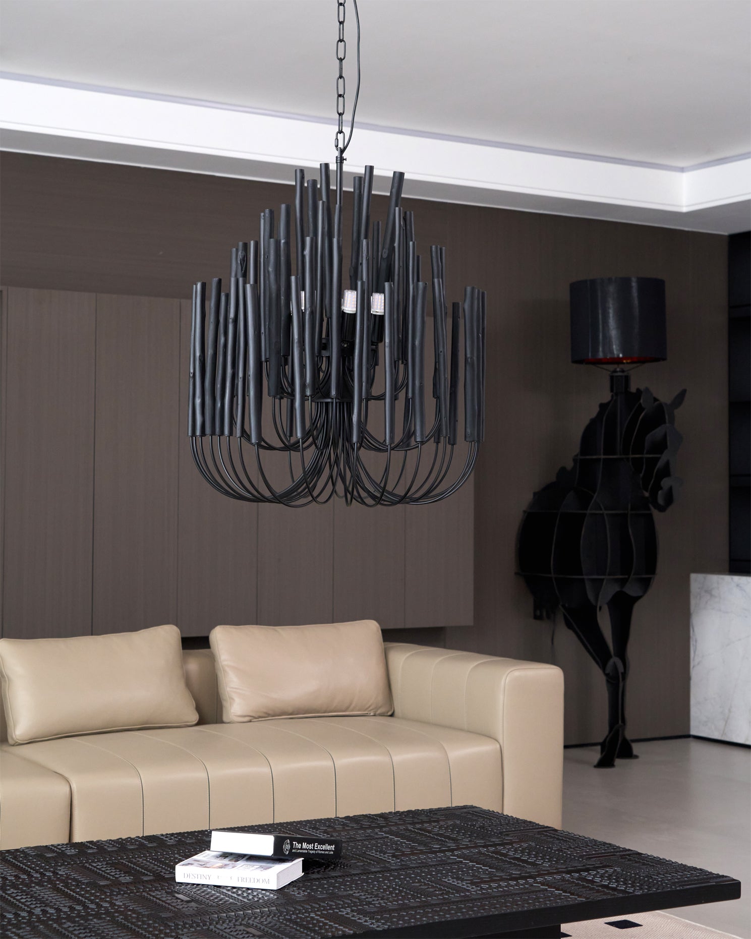 Xantir Postmodern Luxury Wood Chandelier-Neutral Decor