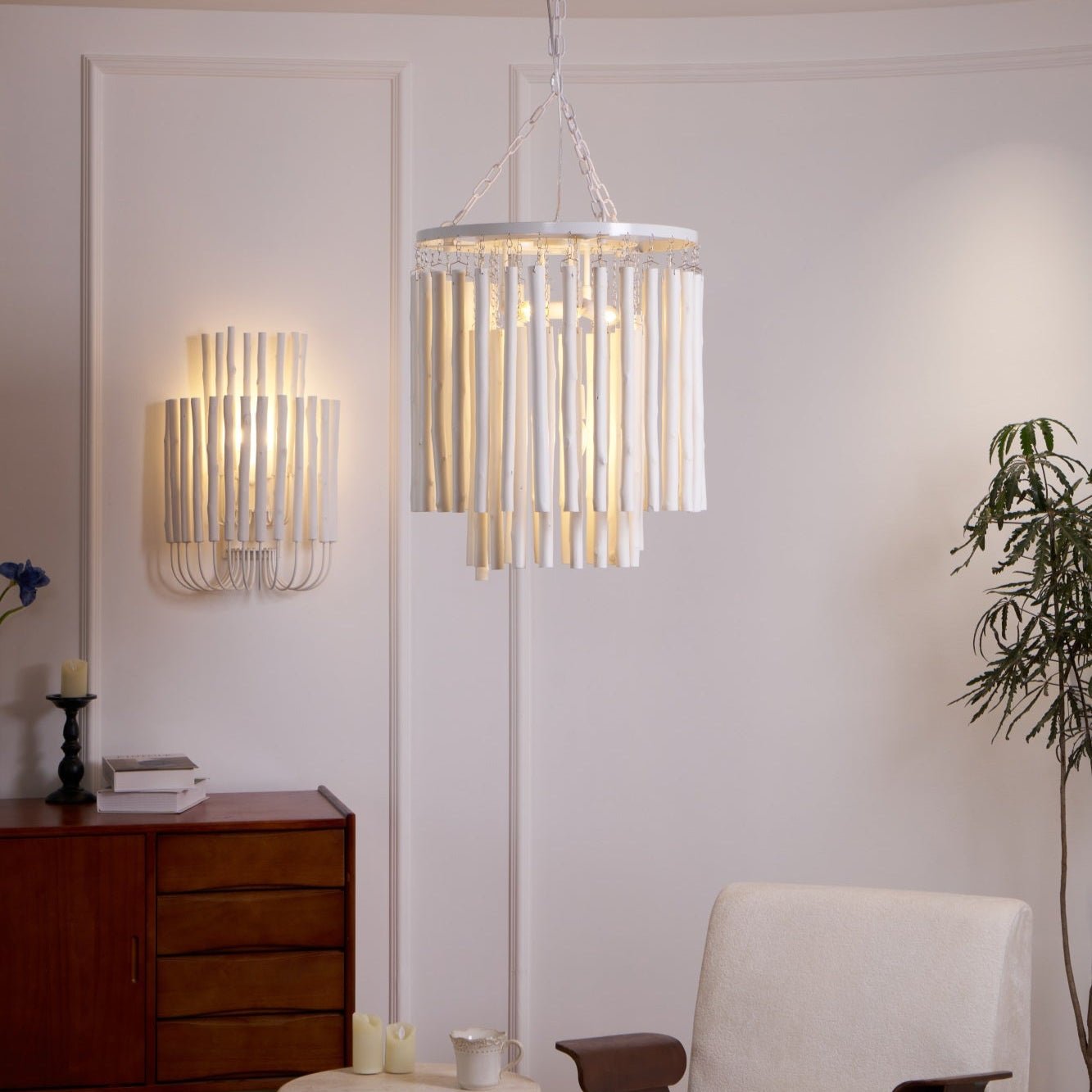 Xantir Postmodern Luxury Wood Chandelier-Neutral Decor