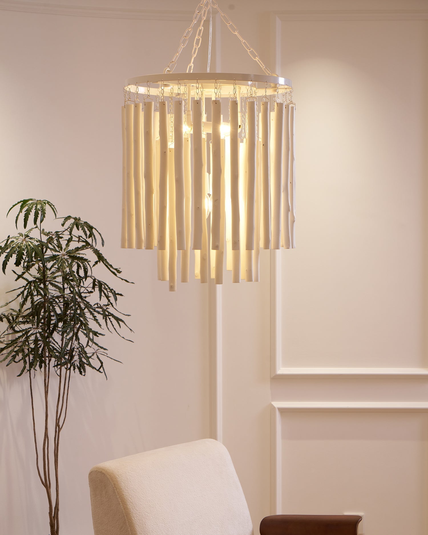 Xantir Postmodern Luxury Wood Chandelier-Neutral Decor