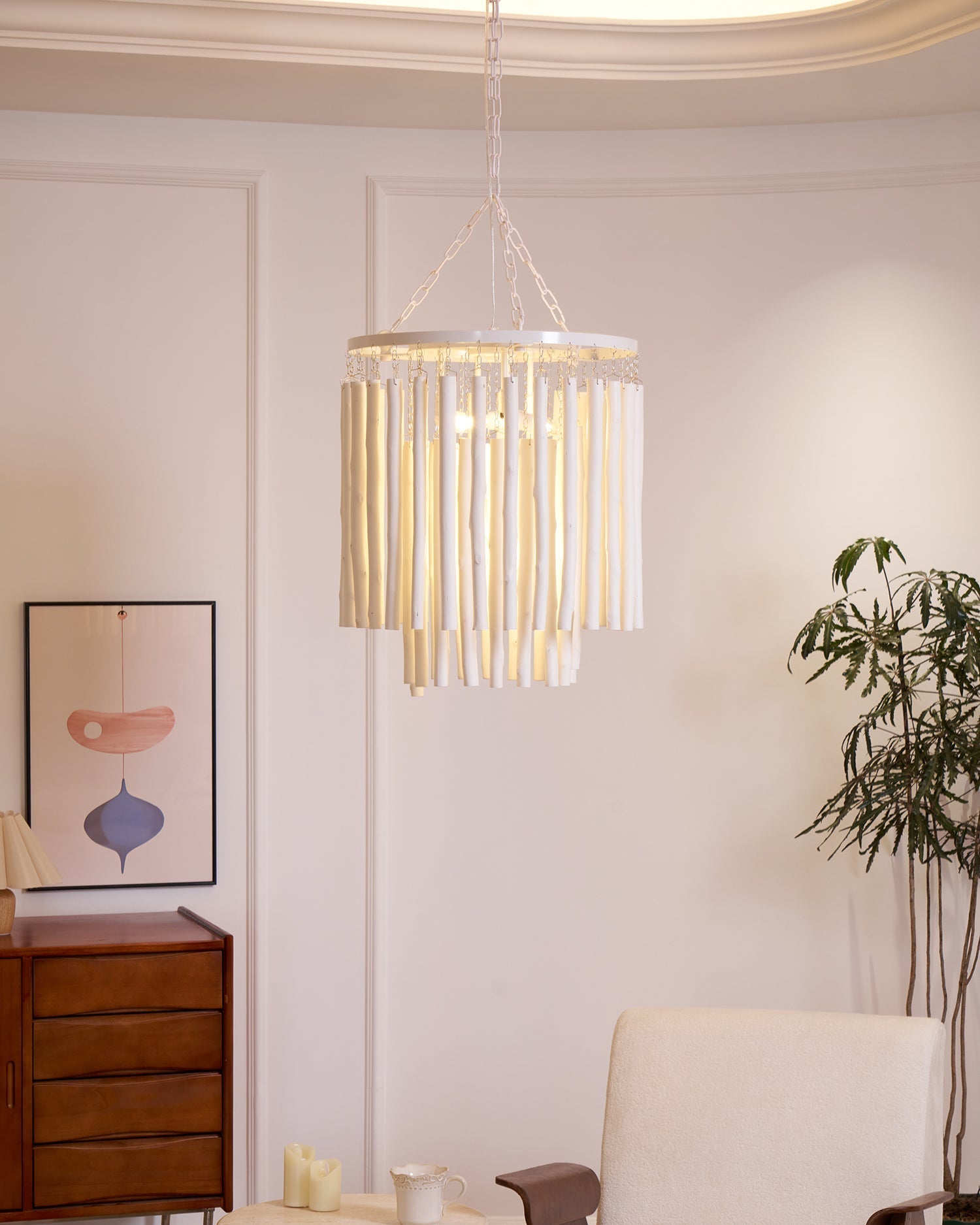 Xantir Postmodern Luxury Wood Chandelier-Neutral Decor