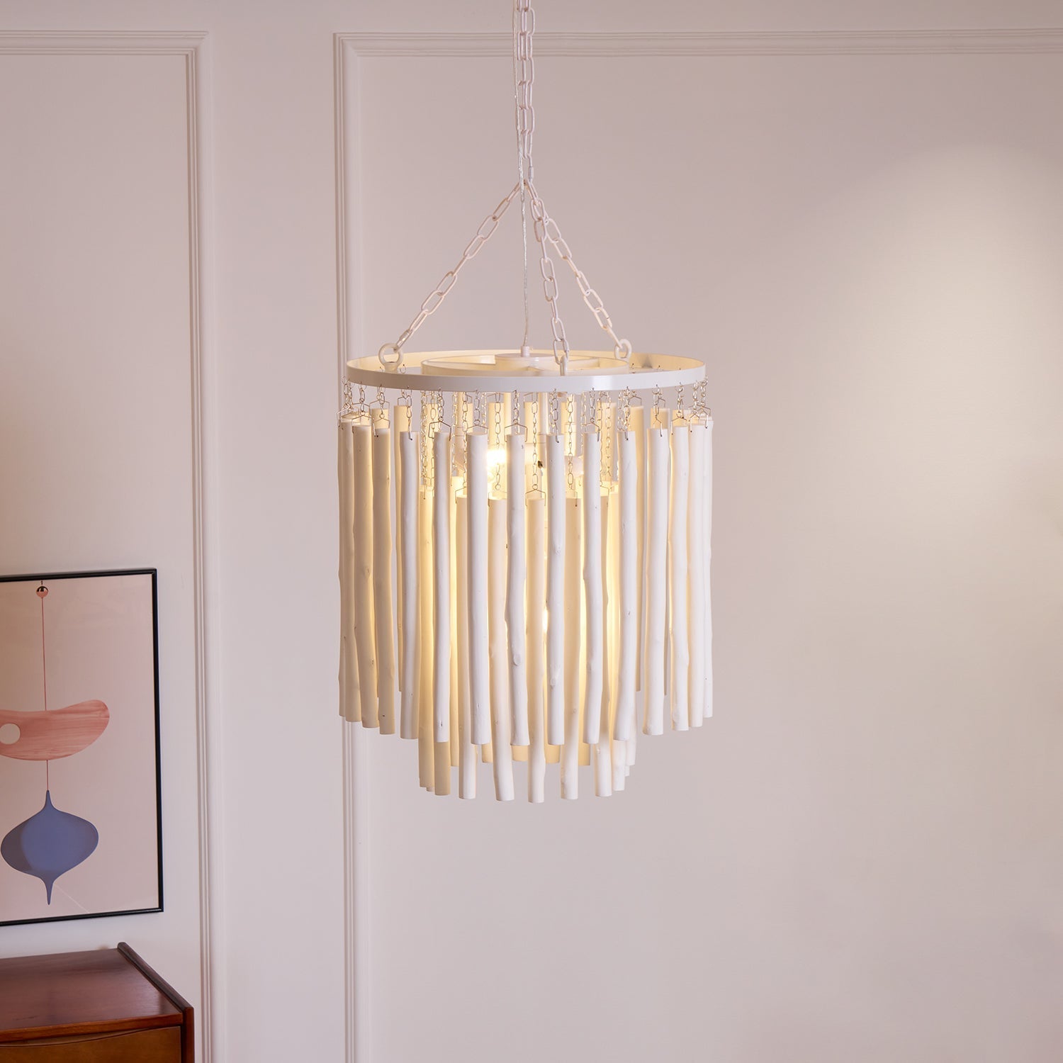 Xantir Postmodern Luxury Wood Chandelier-Neutral Decor