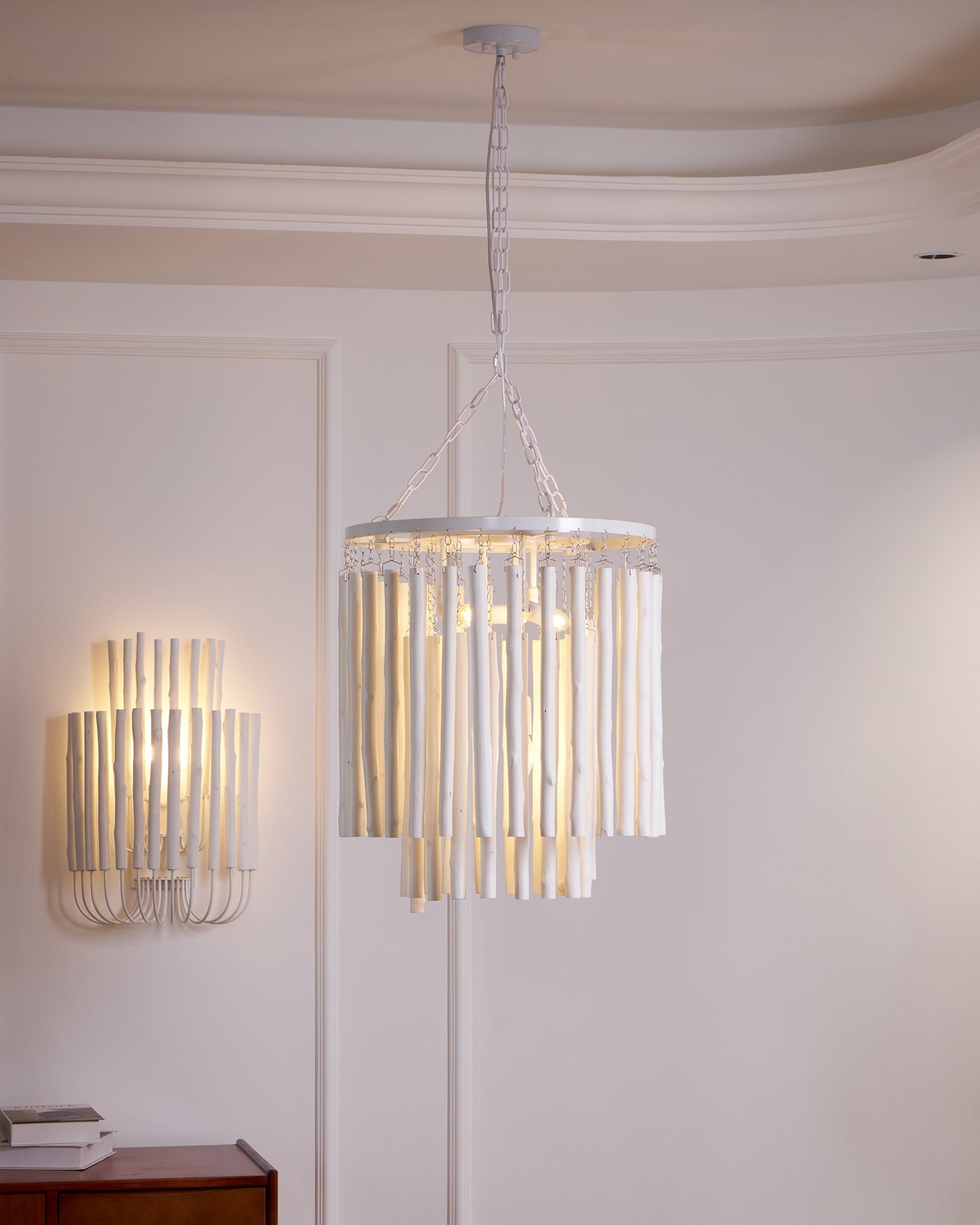 Xantir Postmodern Luxury Wood Chandelier-Neutral Decor