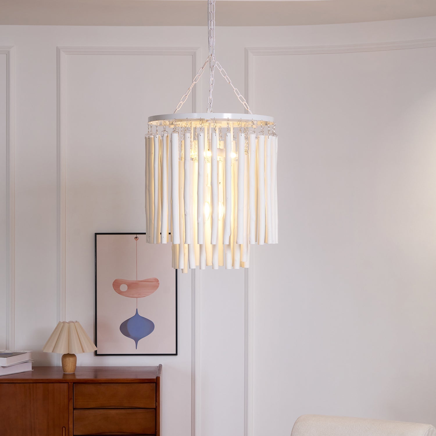 Xantir Postmodern Luxury Wood Chandelier-Neutral Decor