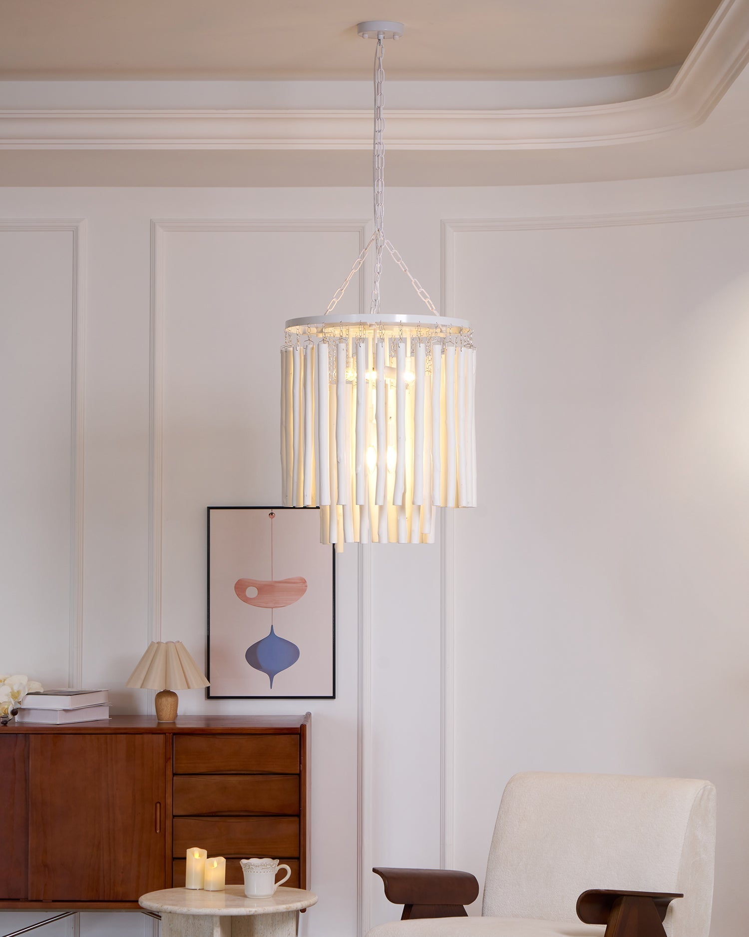 Xantir Postmodern Luxury Wood Chandelier-Neutral Decor