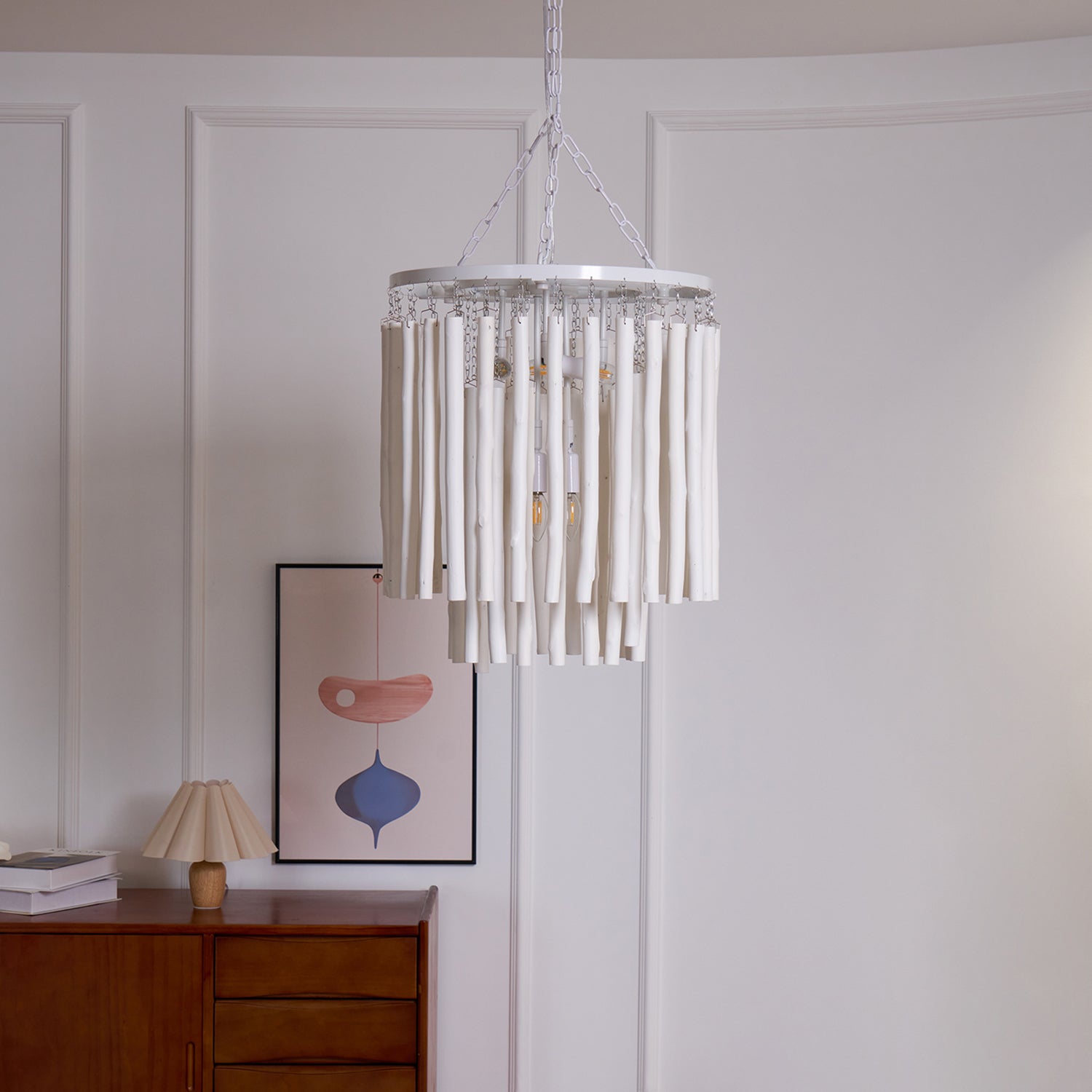 Xantir Postmodern Luxury Wood Chandelier-Neutral Decor