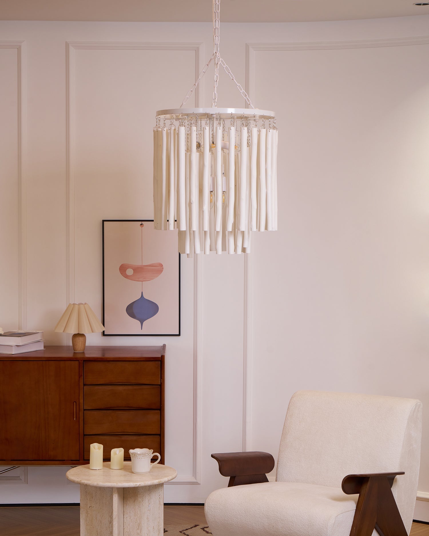 Xantir Postmodern Luxury Wood Chandelier-Neutral Decor