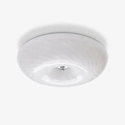 Swirl Glass Flush Mount-Neutral Decor