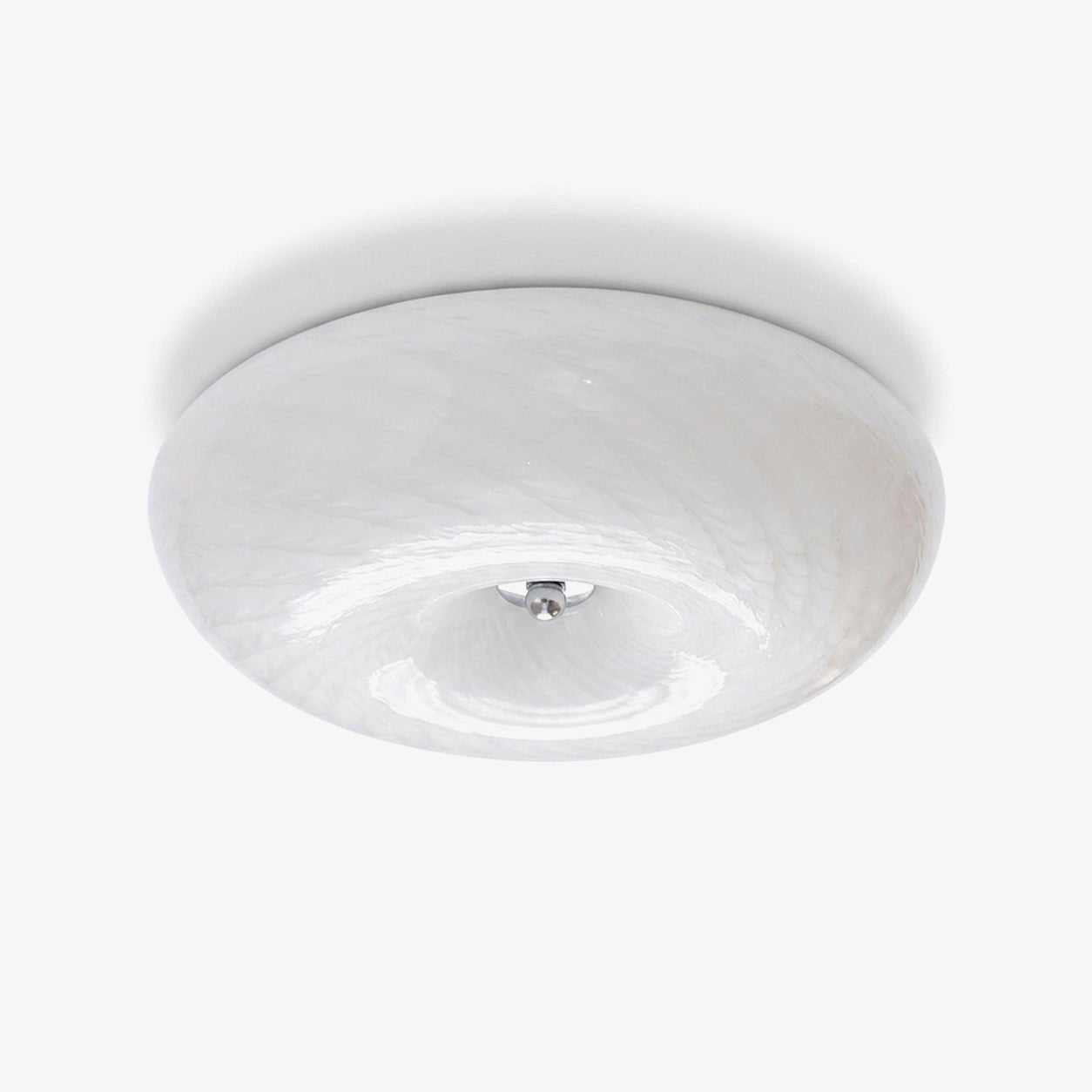 Swirl Glass Flush Mount-Neutral Decor