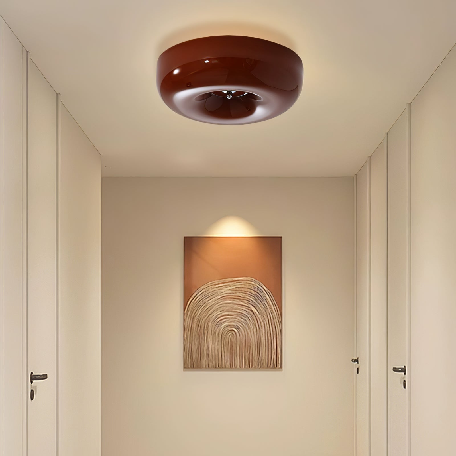 Cam Modern Minimalist Swirl Glass Ceiling Lamp-Neutral Decor