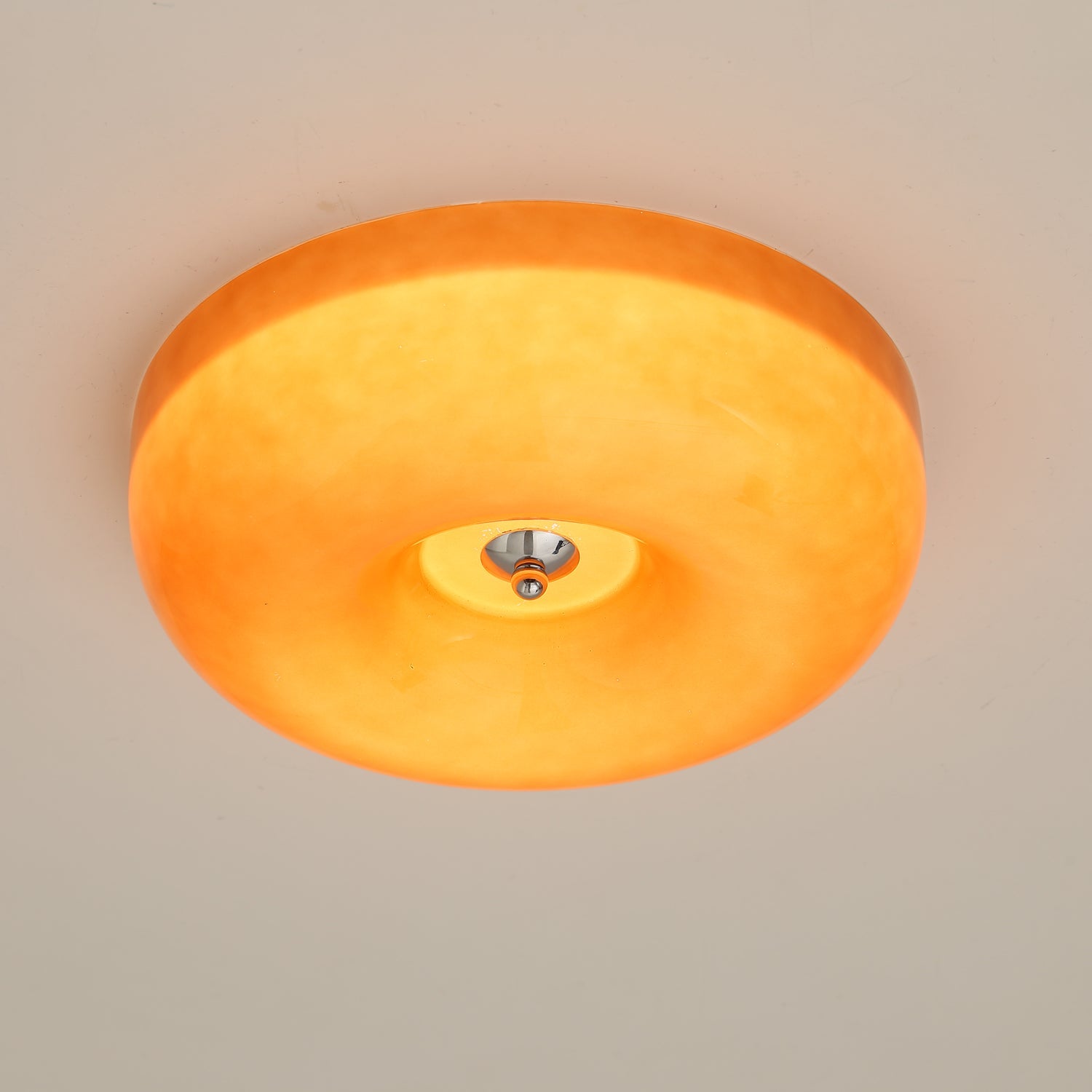 Cam Modern Minimalist Swirl Glass Ceiling Lamp-Neutral Decor