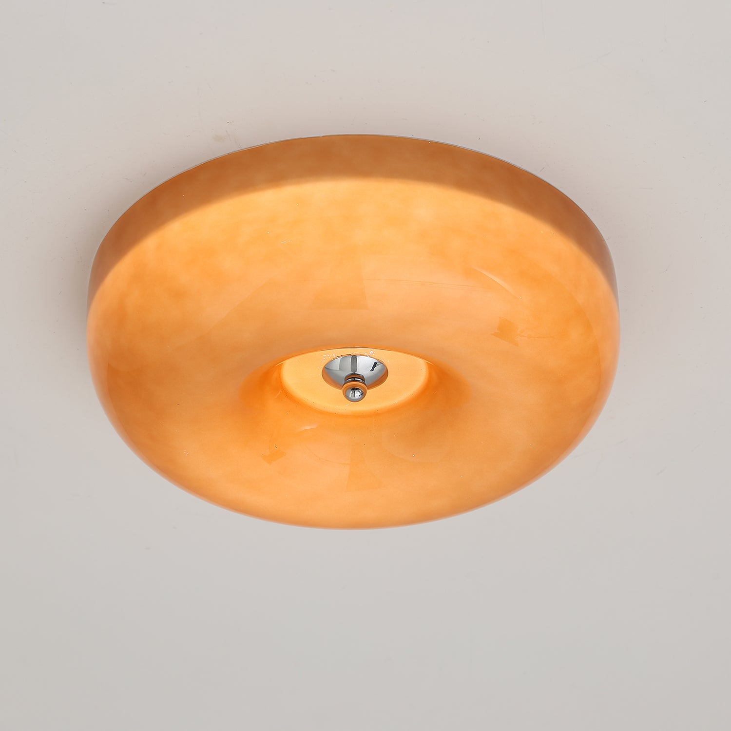 Cam Modern Minimalist Swirl Glass Ceiling Lamp-Neutral Decor