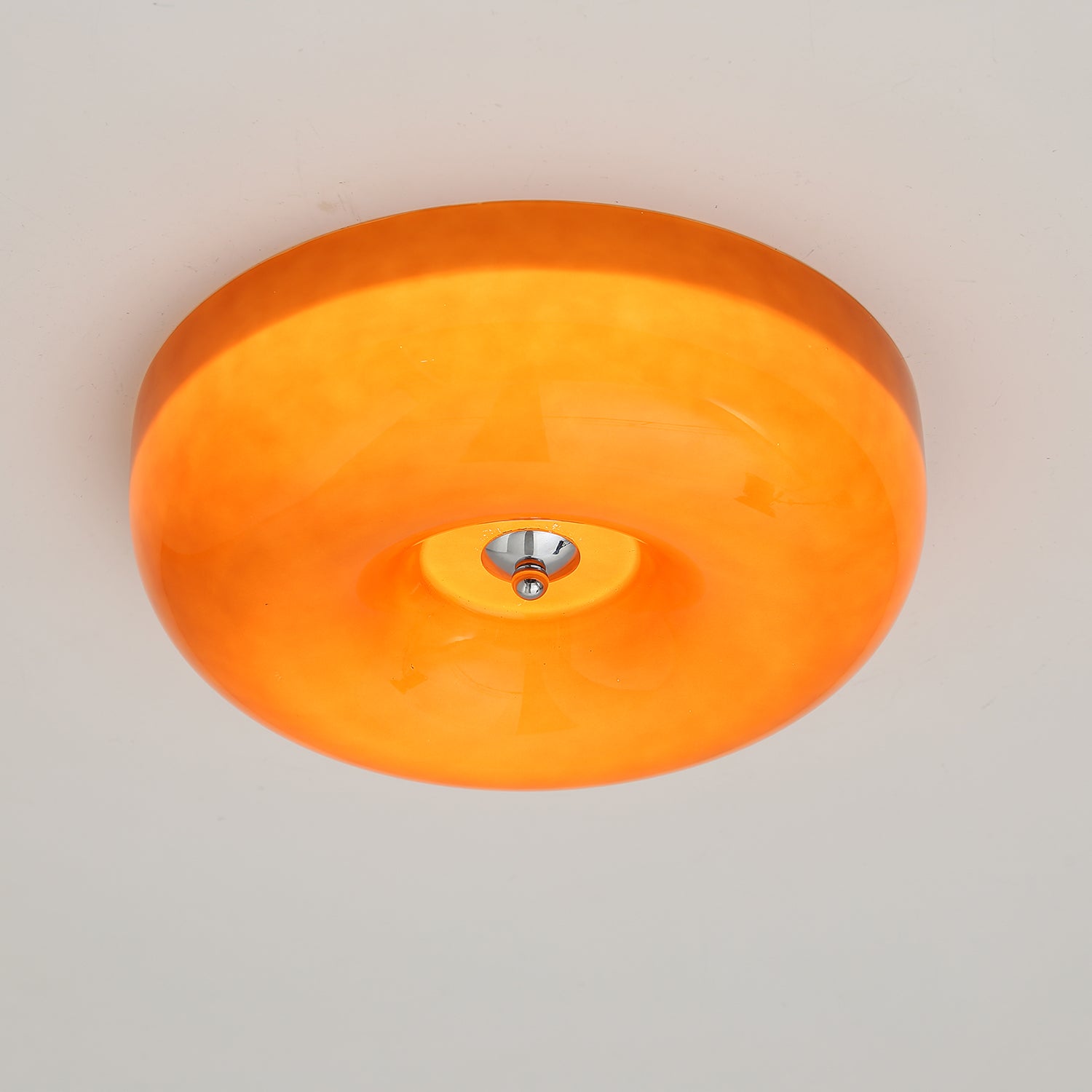 Cam Modern Minimalist Swirl Glass Ceiling Lamp-Neutral Decor