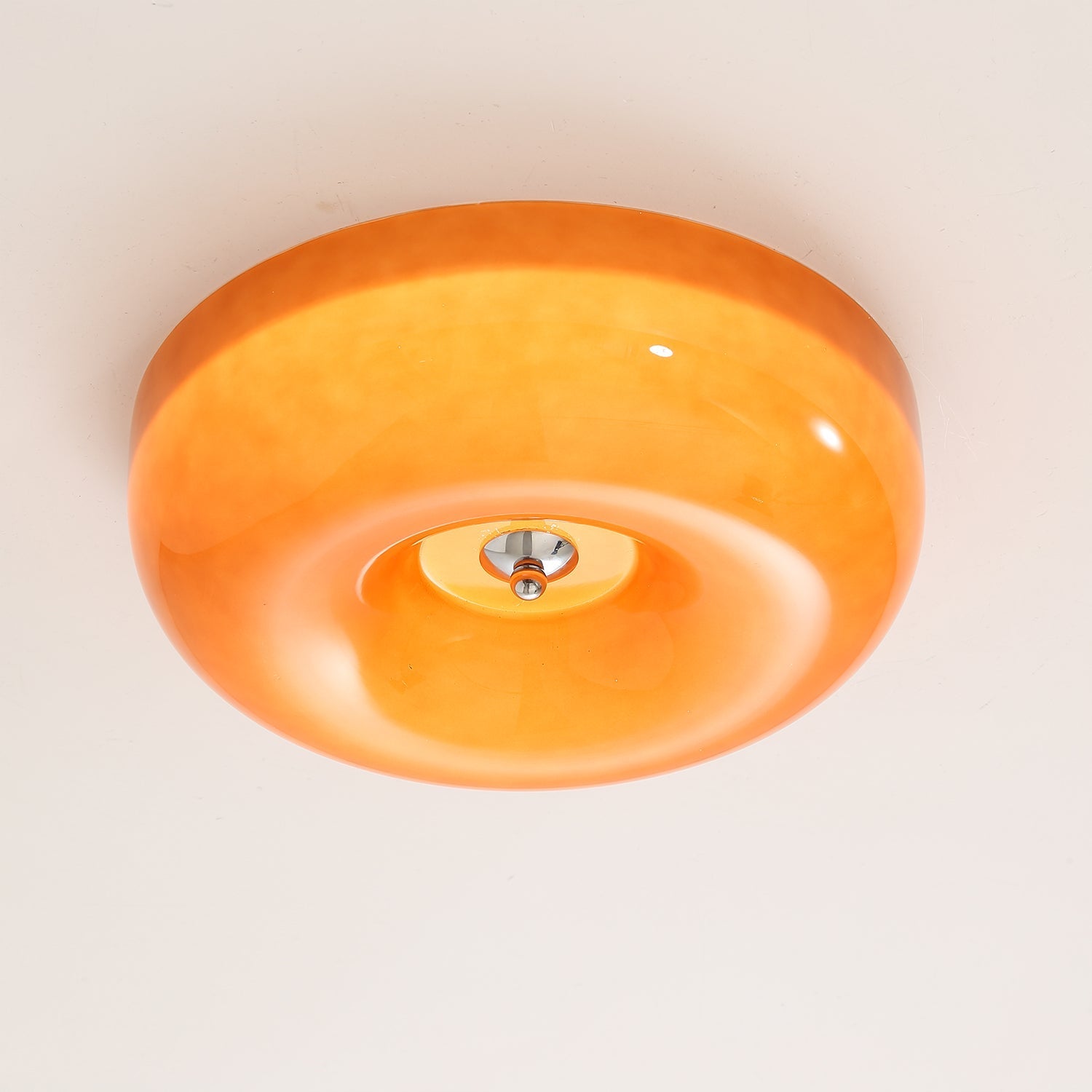 Cam Modern Minimalist Swirl Glass Ceiling Lamp-Neutral Decor