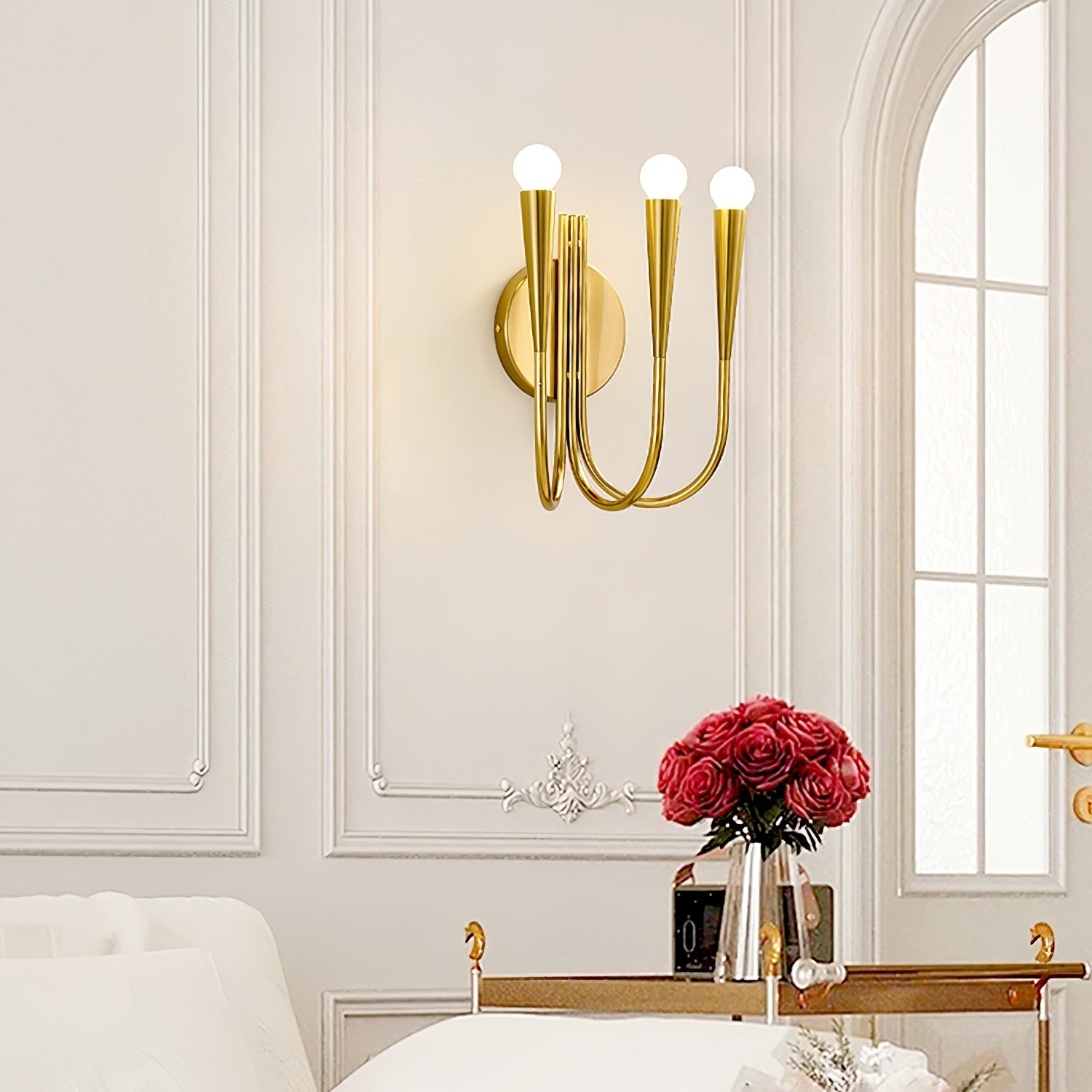 Eoveth Premium Elegance Arm Glass Wall Lamp-Neutral Decor