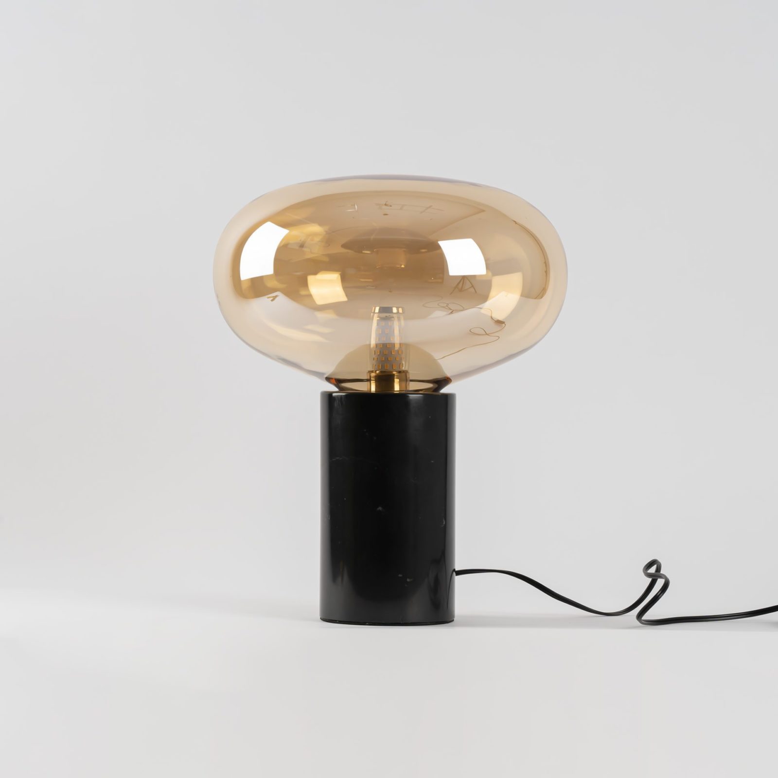 Rova Marble Industrial Table Lamp-Neutral Decor