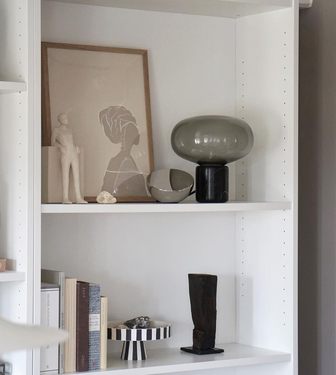 Rova Marble Industrial Table Lamp-Neutral Decor