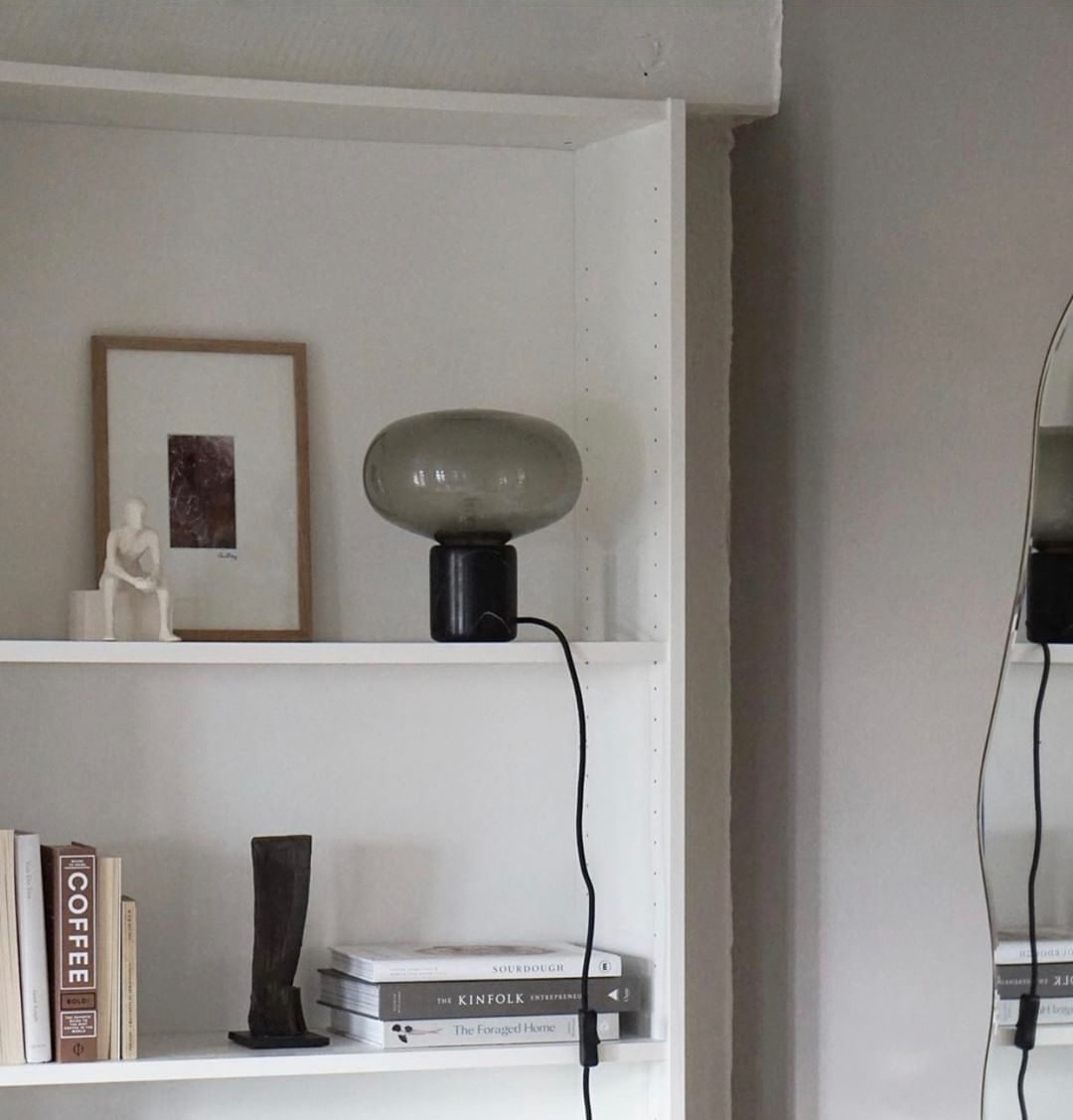 Rova Marble Industrial Table Lamp-Neutral Decor