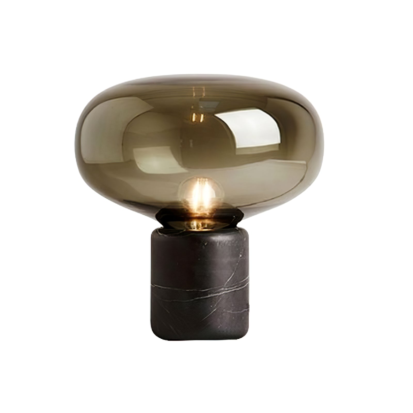 Rova Marble Industrial Table Lamp-Neutral Decor
