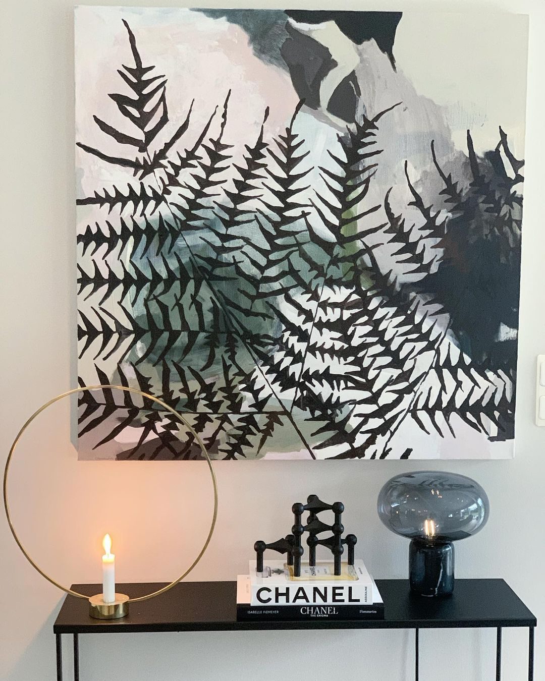 Rova Marble Industrial Table Lamp-Neutral Decor