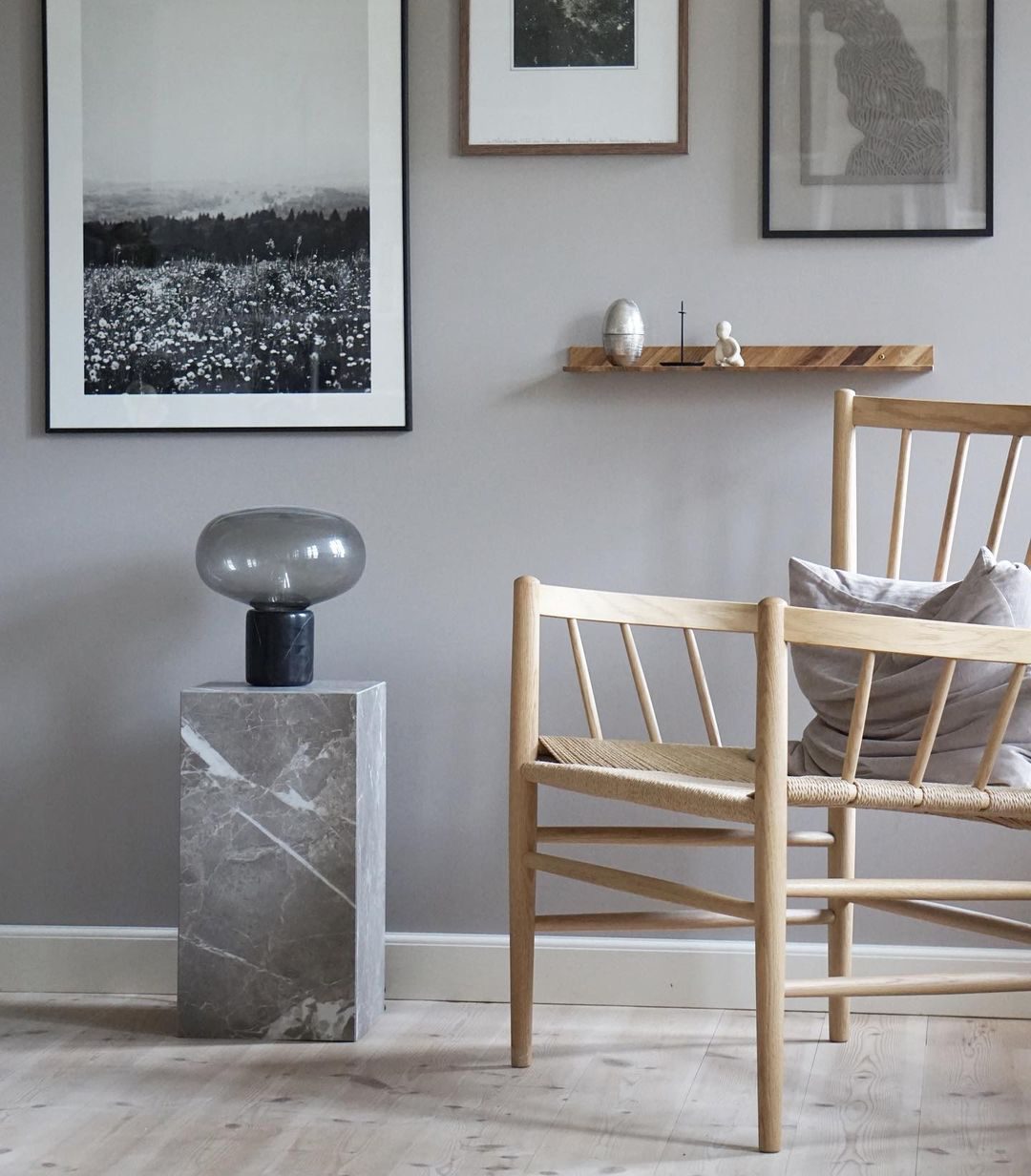 Rova Marble Industrial Table Lamp-Neutral Decor