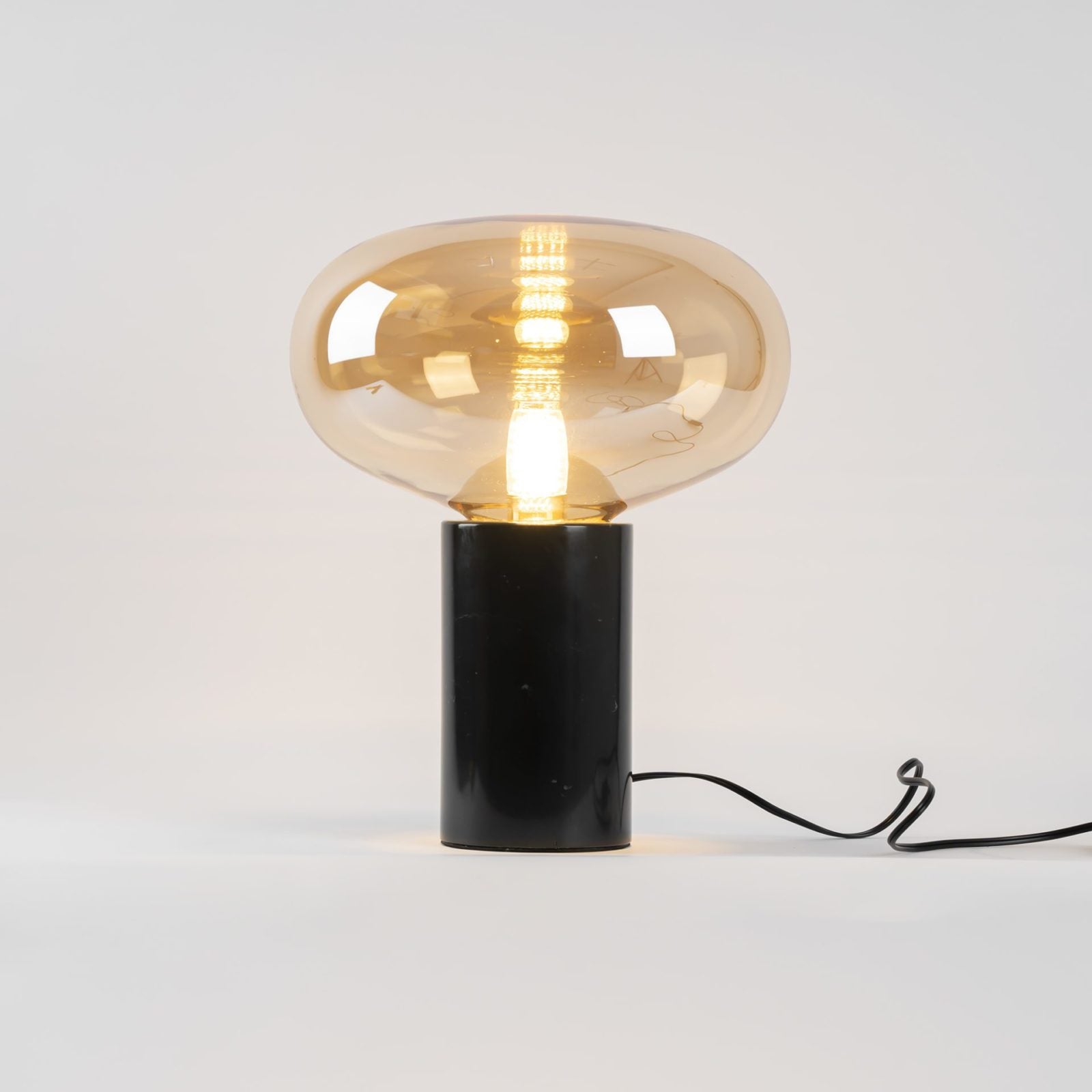 Rova Marble Industrial Table Lamp-Neutral Decor