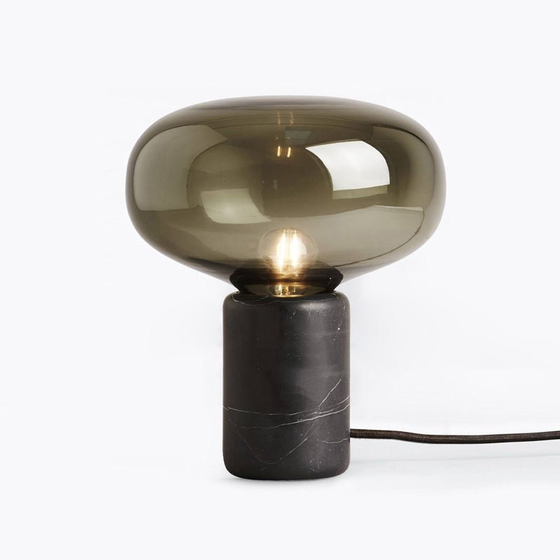 Rova Marble Industrial Table Lamp-Neutral Decor