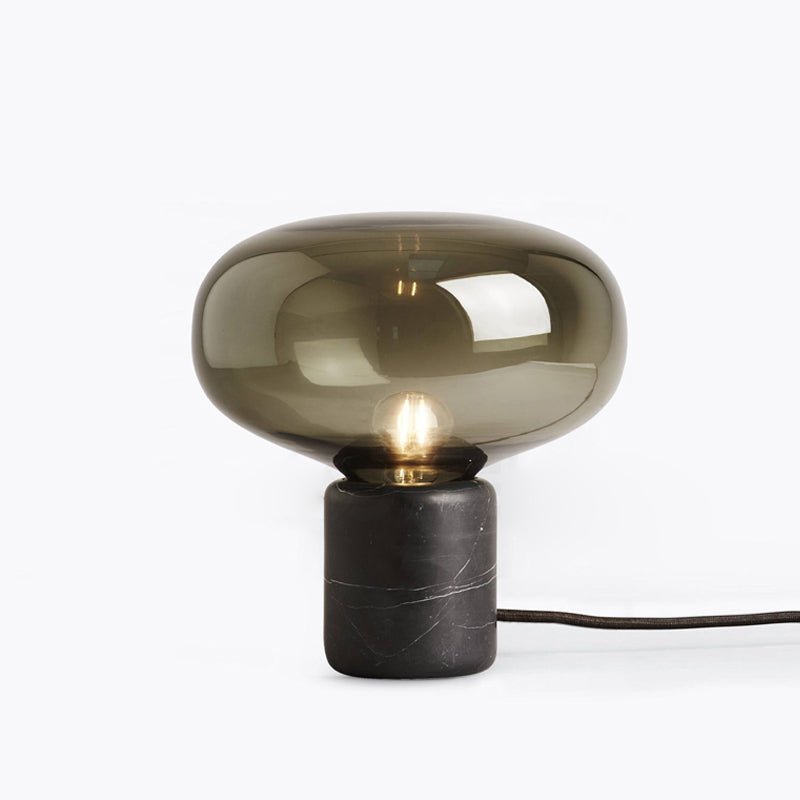 Rova Marble Industrial Table Lamp-Neutral Decor