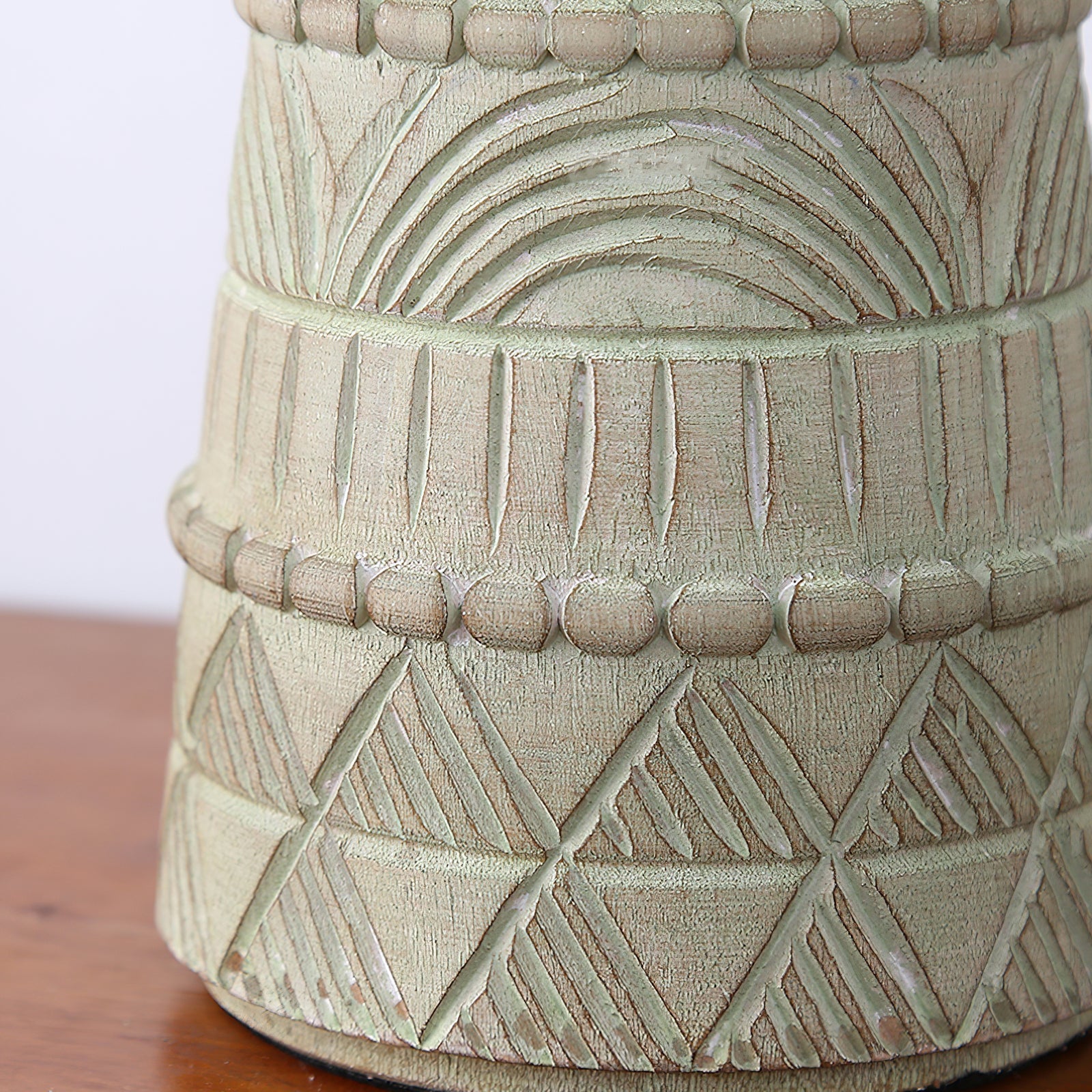 Zyra Rustic Wood Table Lamp-Neutral Decor
