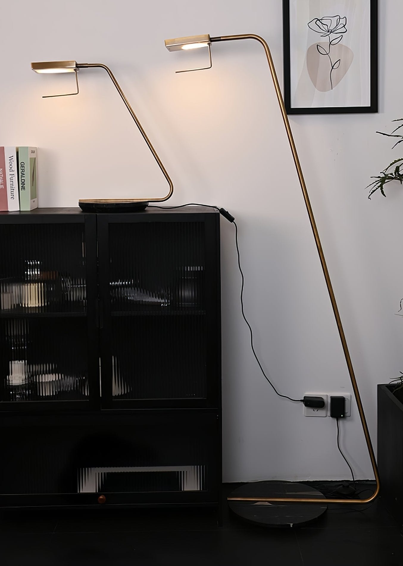 Zyra Minimalist Marble Floor Lamp-Neutral Decor