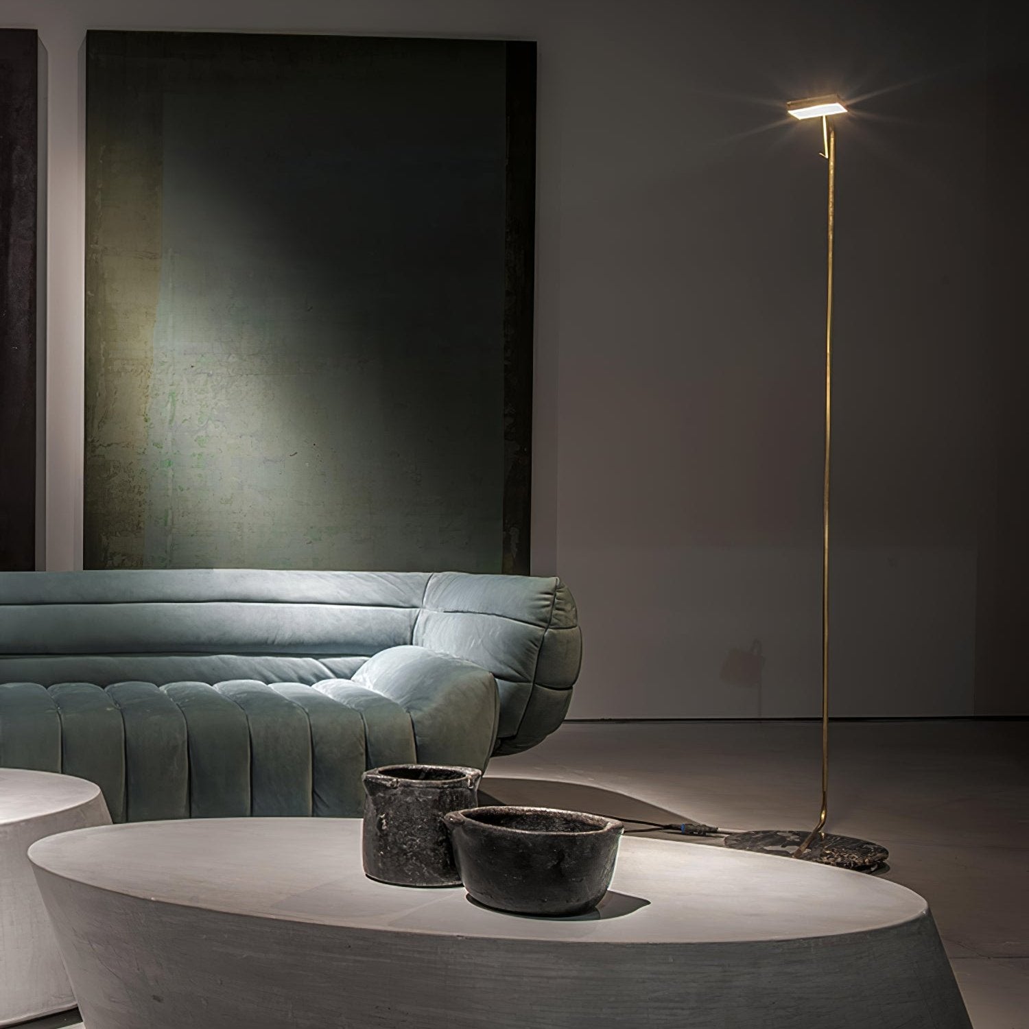 Zyra Minimalist Marble Floor Lamp-Neutral Decor