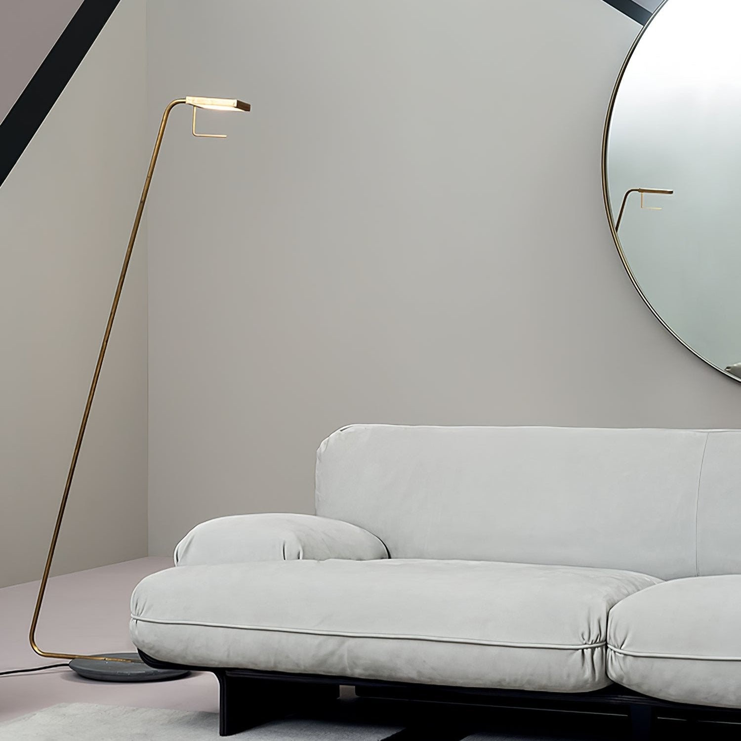 Zyra Minimalist Marble Floor Lamp-Neutral Decor