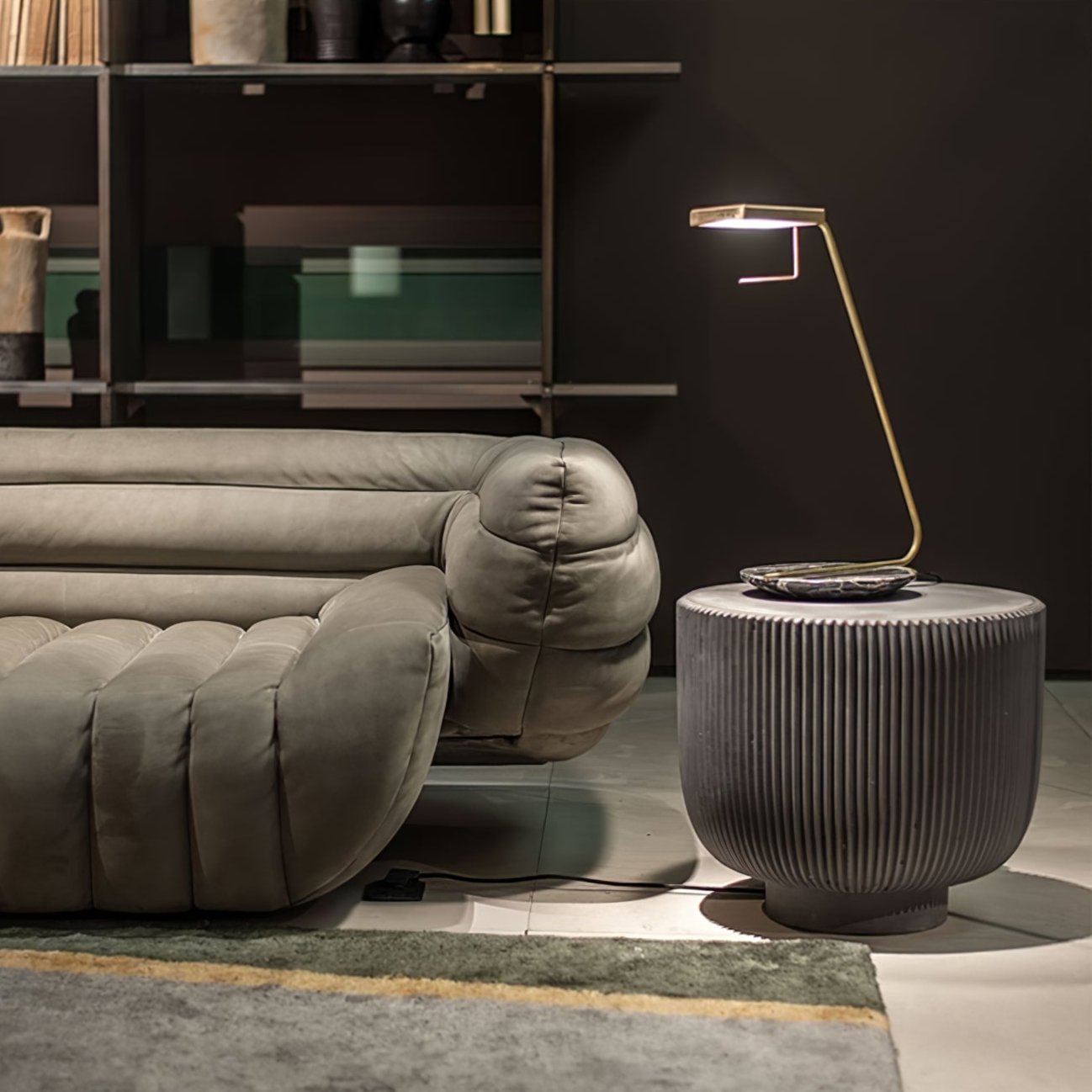 Zyra Minimalist Marble Floor Lamp-Neutral Decor