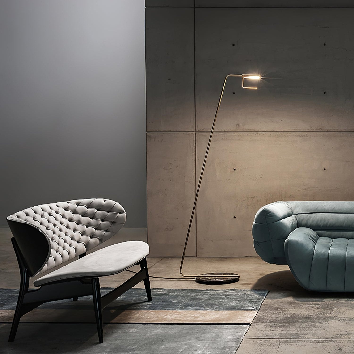 Zyra Minimalist Marble Floor Lamp-Neutral Decor