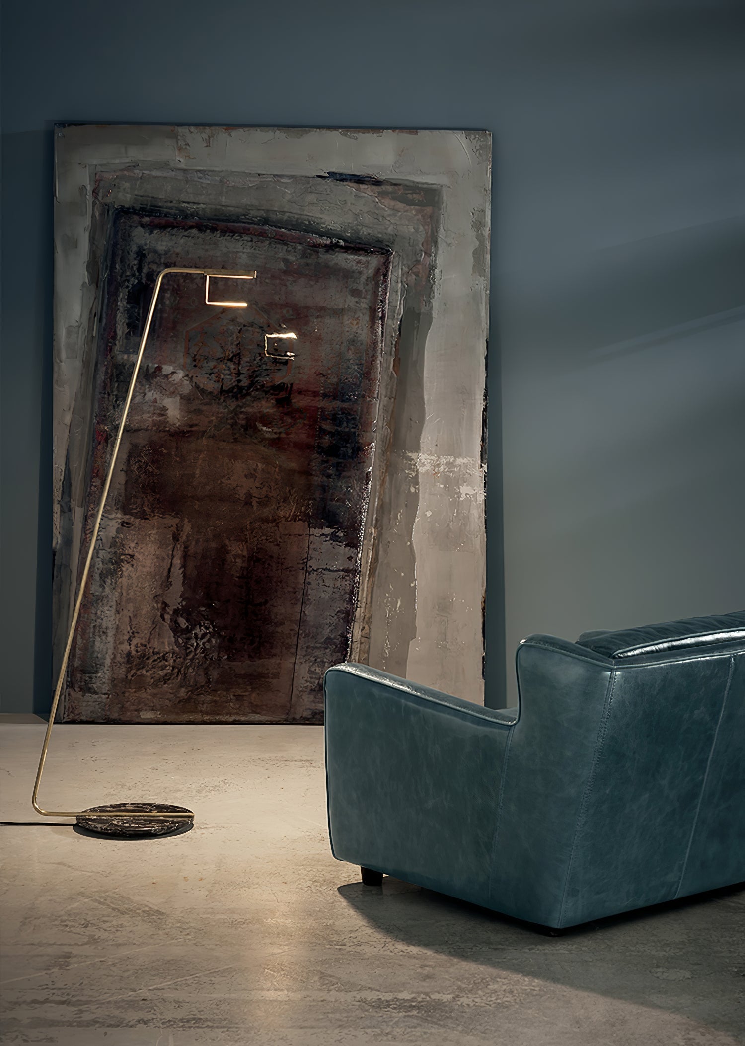 Zyra Minimalist Marble Floor Lamp-Neutral Decor