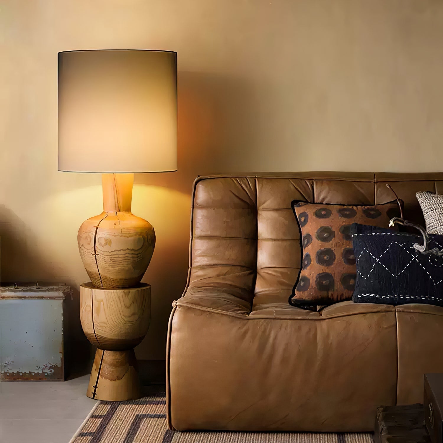 Flynis Wooden Table Lamp-Neutral Decor