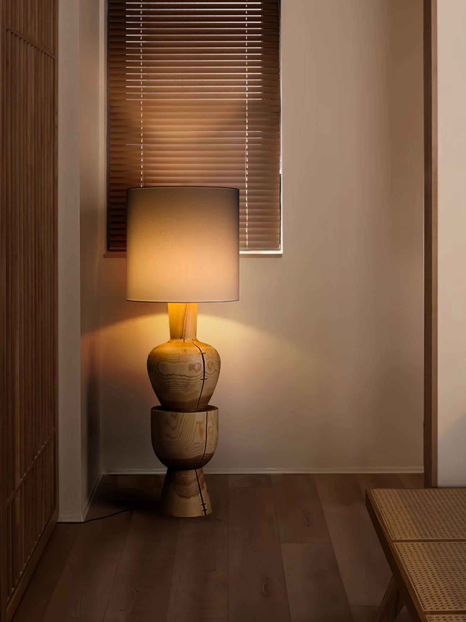 Flynis Wooden Table Lamp-Neutral Decor