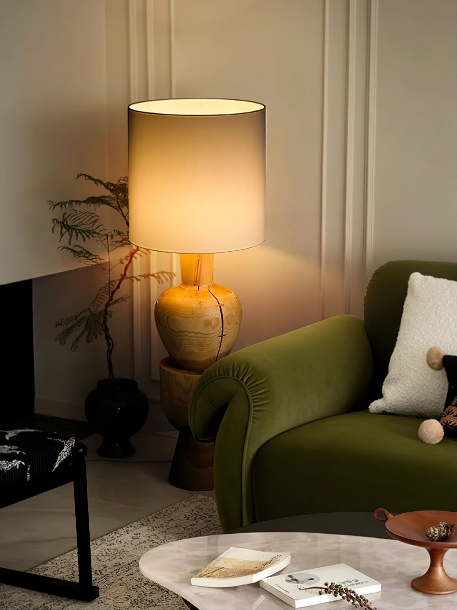 Flynis Wooden Table Lamp-Neutral Decor