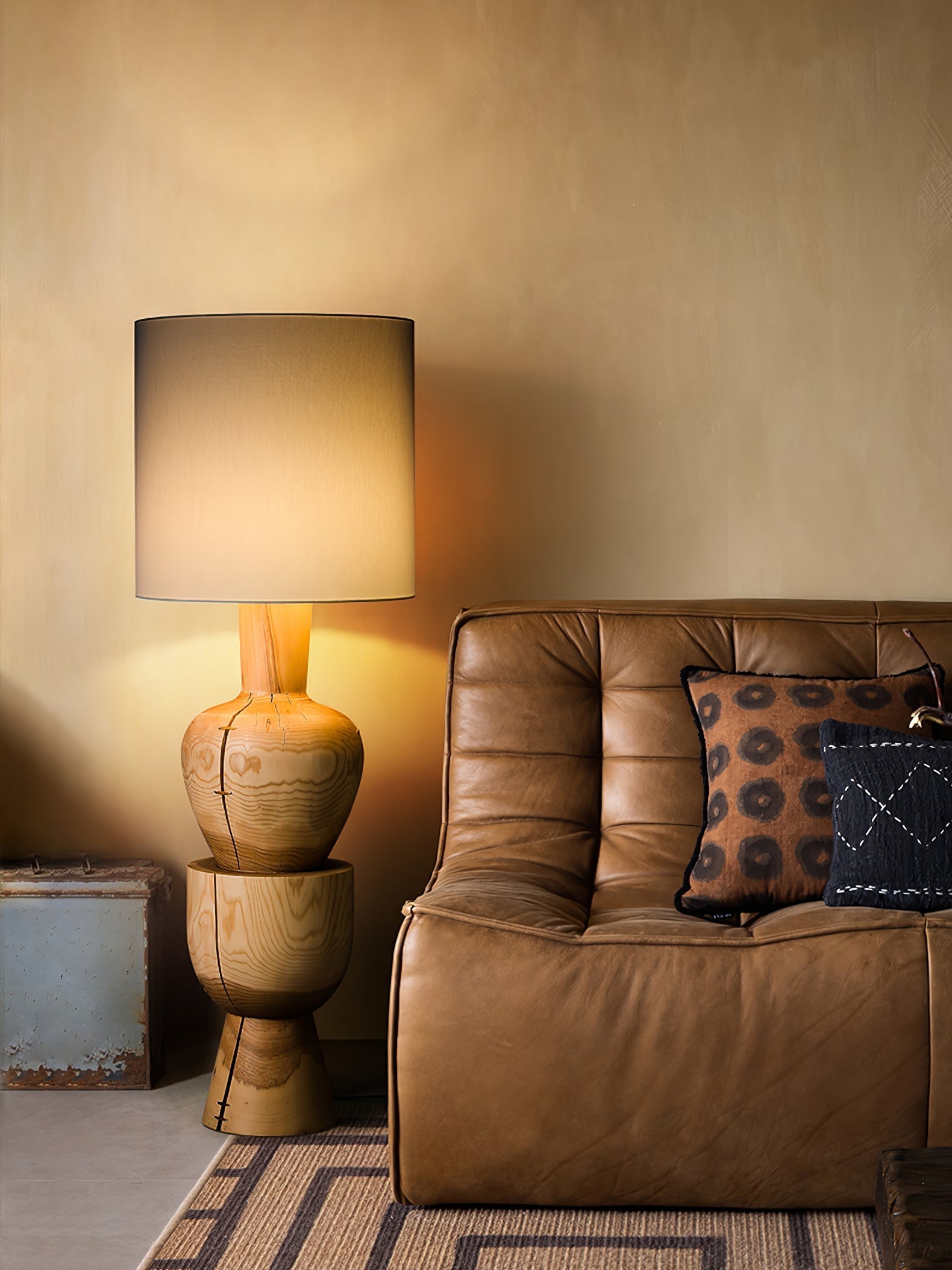 Flynis Wooden Table Lamp-Neutral Decor
