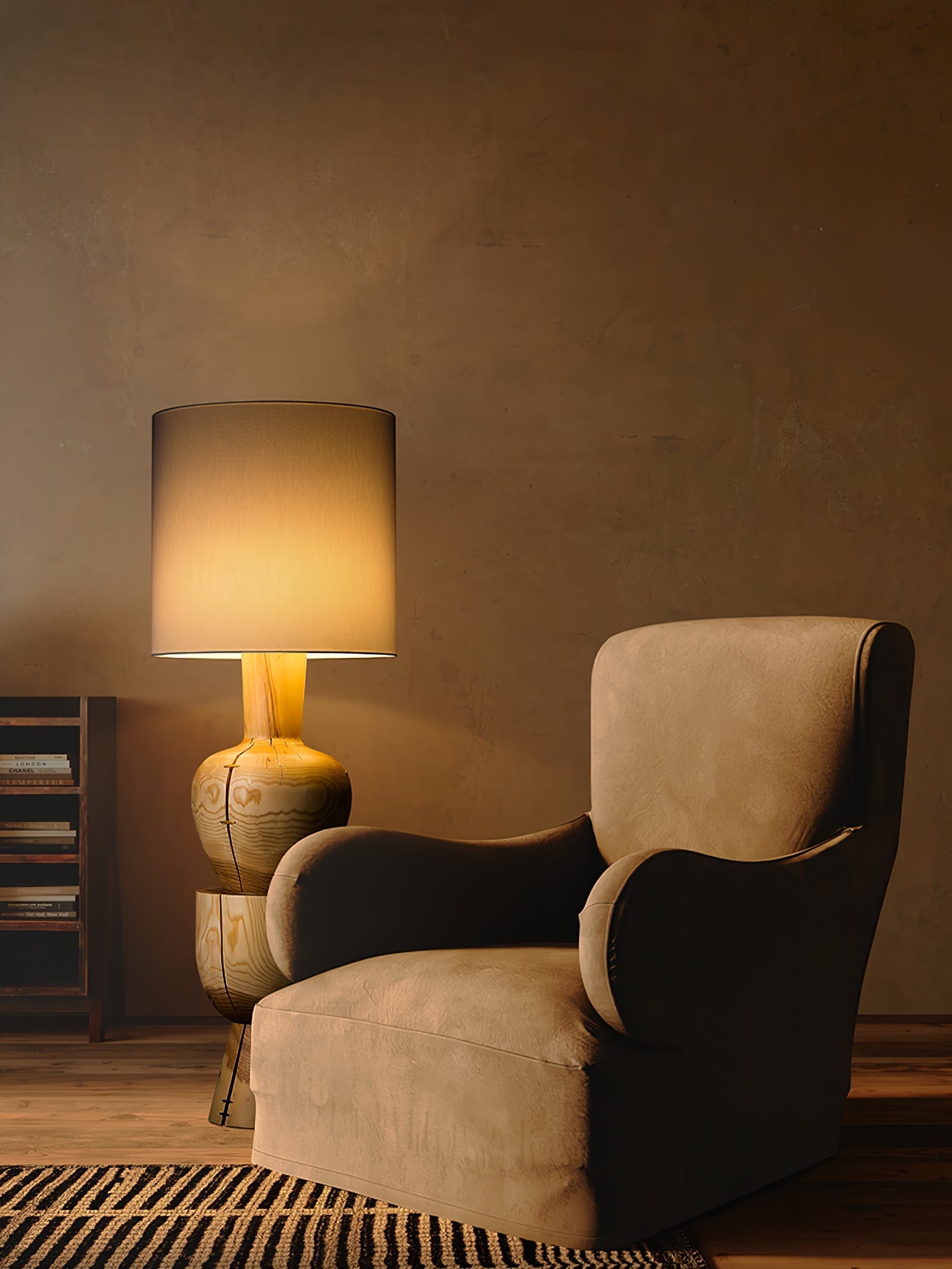 Flynis Wooden Table Lamp-Neutral Decor