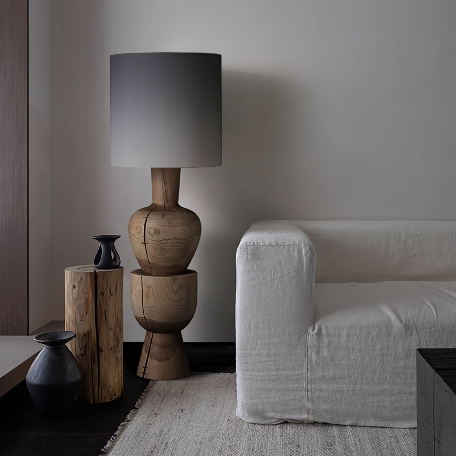 Flynis Wooden Table Lamp-Neutral Decor