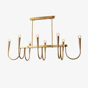 Lustra Chandelier Gold Symphony Curved Elegant-Neutral Decor