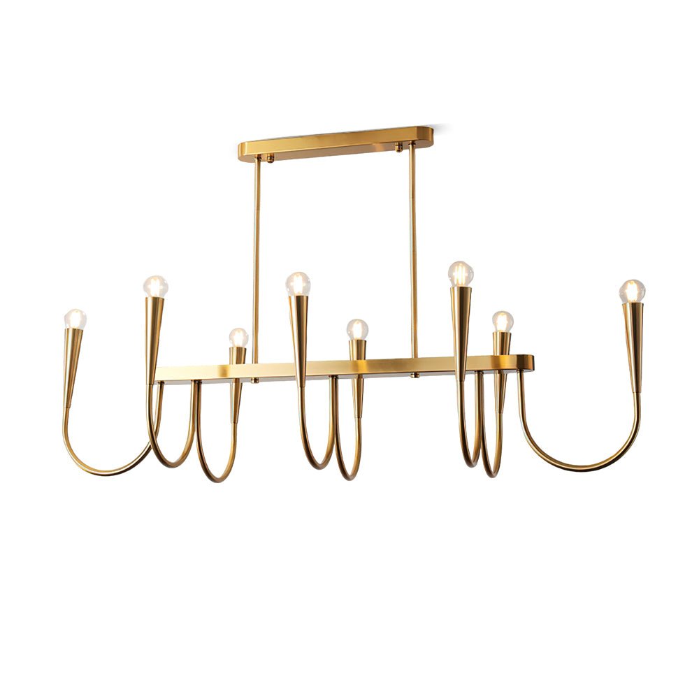 Lustra Chandelier Gold Symphony Curved Elegant-Neutral Decor