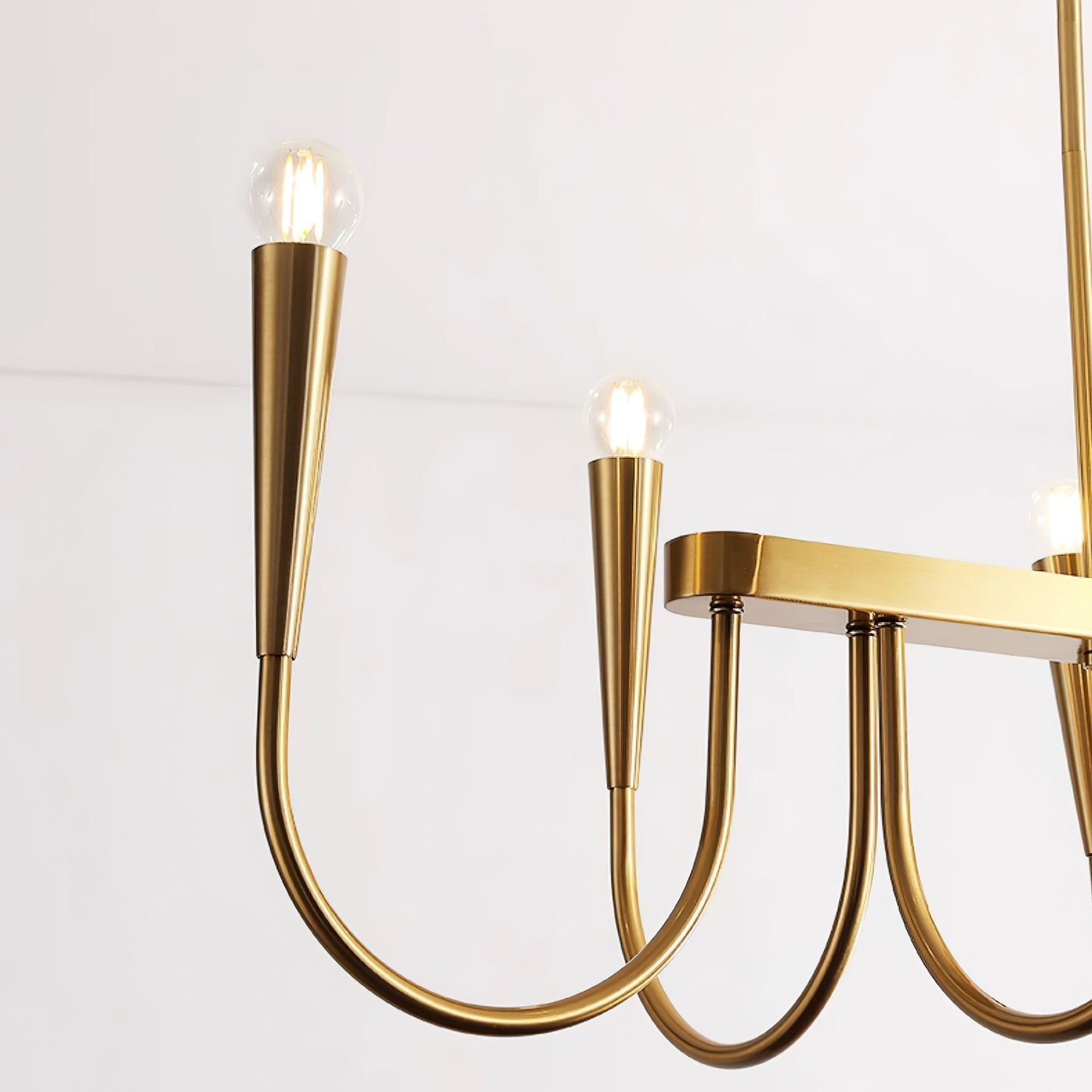 Lustra Chandelier Gold Symphony Curved Elegant-Neutral Decor