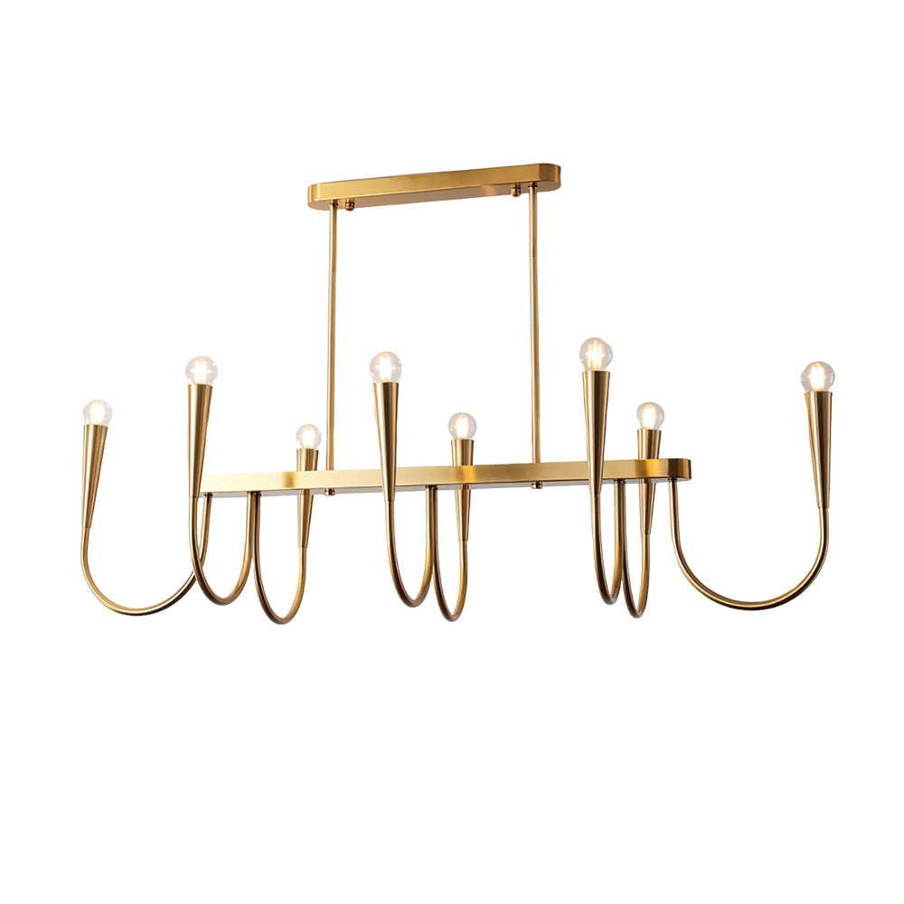 Lustra Chandelier Gold Symphony Curved Elegant-Neutral Decor