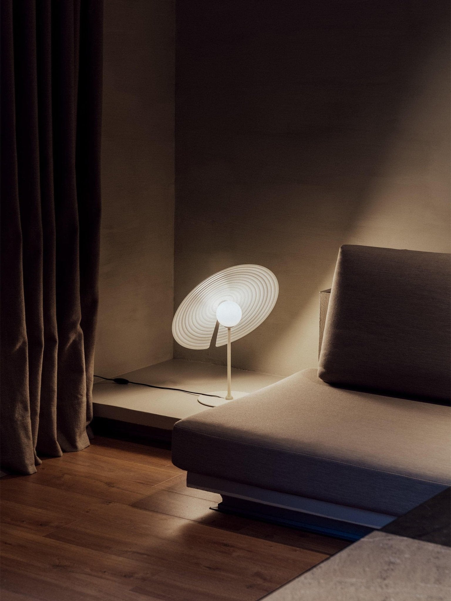Vortex Modern Aluminum Table Lamp-Neutral Decor