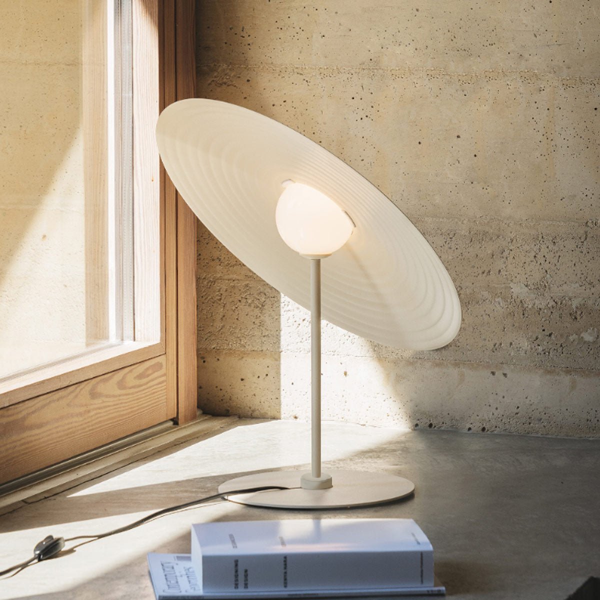 Vortex Modern Aluminum Table Lamp-Neutral Decor